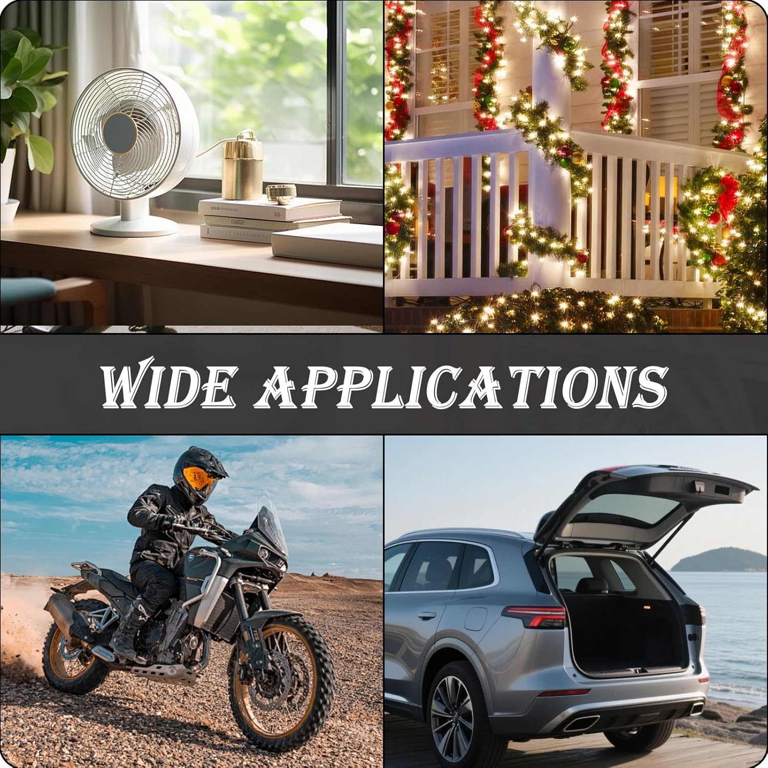 Double Wire Lock-Grip Connector, 2 Pin LED Light Strip Connector with Locking Bu