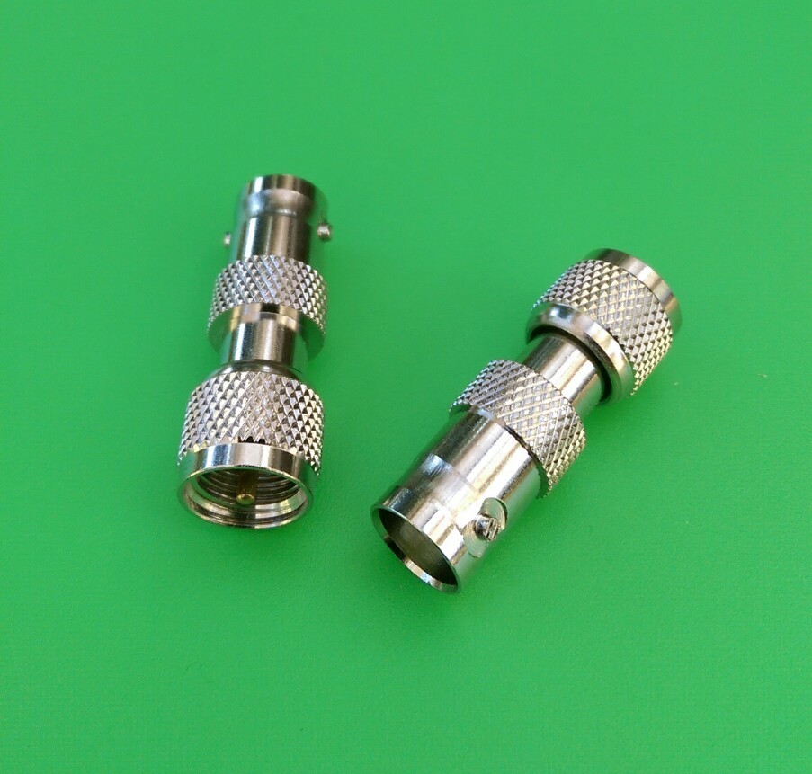 (2 PCS) Mini UHF Male To BNC Female Connector - USA Seller