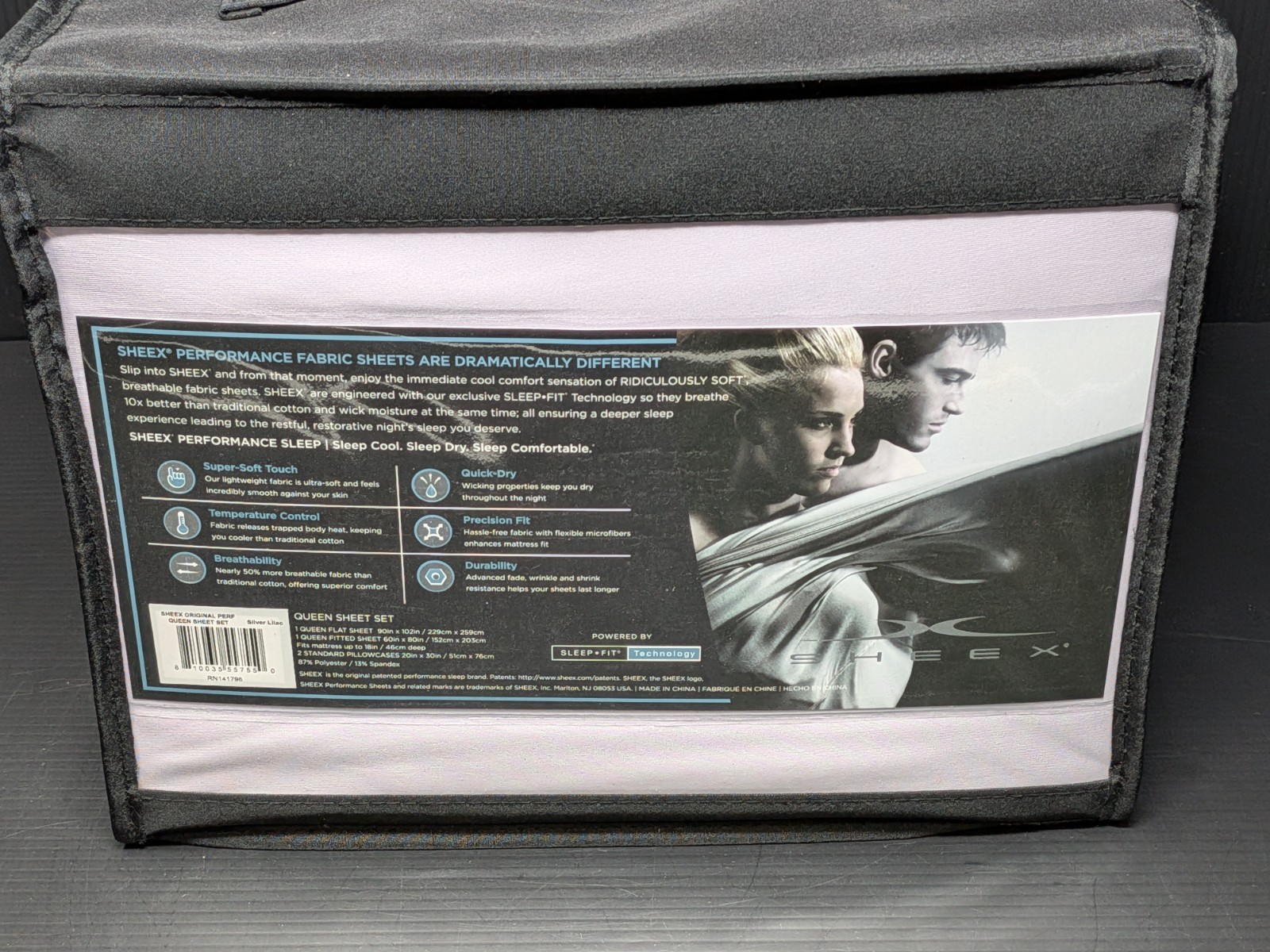 SHEEX Active Comfort Cooling Performance Sheet Set Queen – Multiple Colors