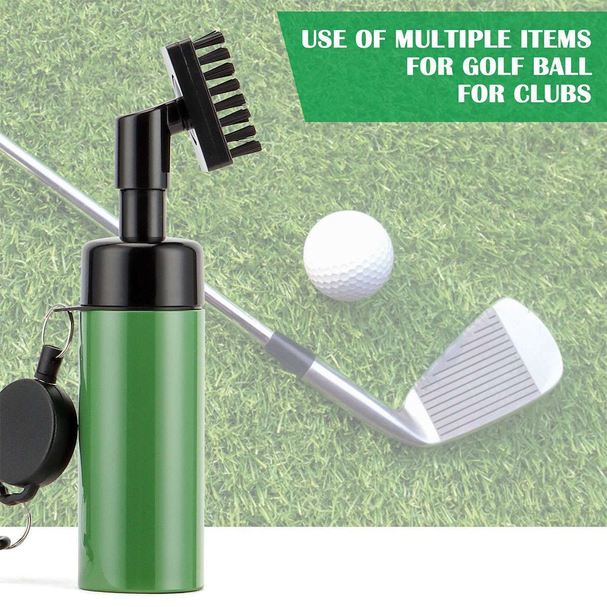 Golf Club Brush Tool Kit Groove Cleaner Cleaning Tool With Spray Water Bottle