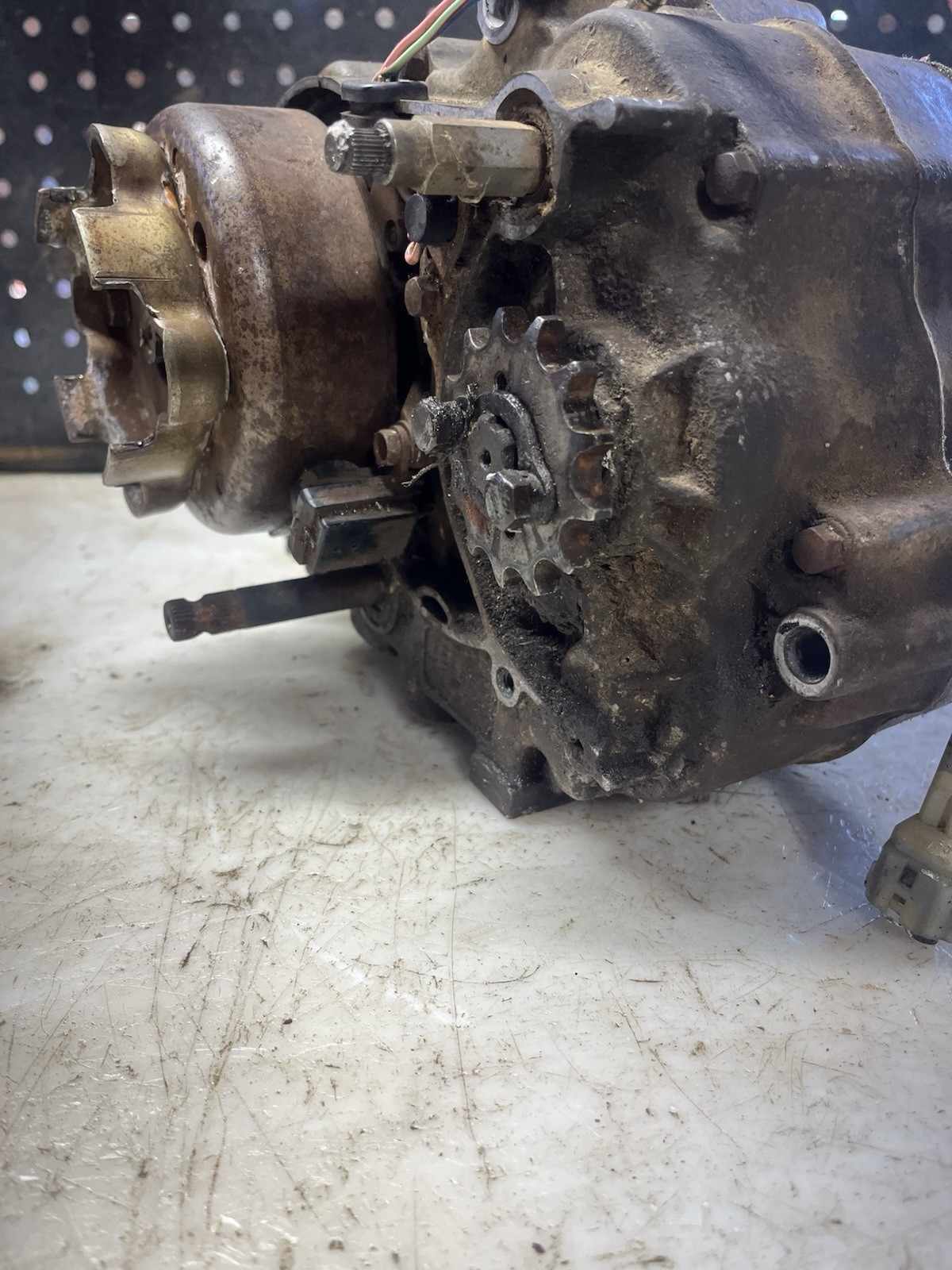 1993 Honda TRX 90 Bottom End Engine Crankcase Case Crankshaft Clutch Flywheel