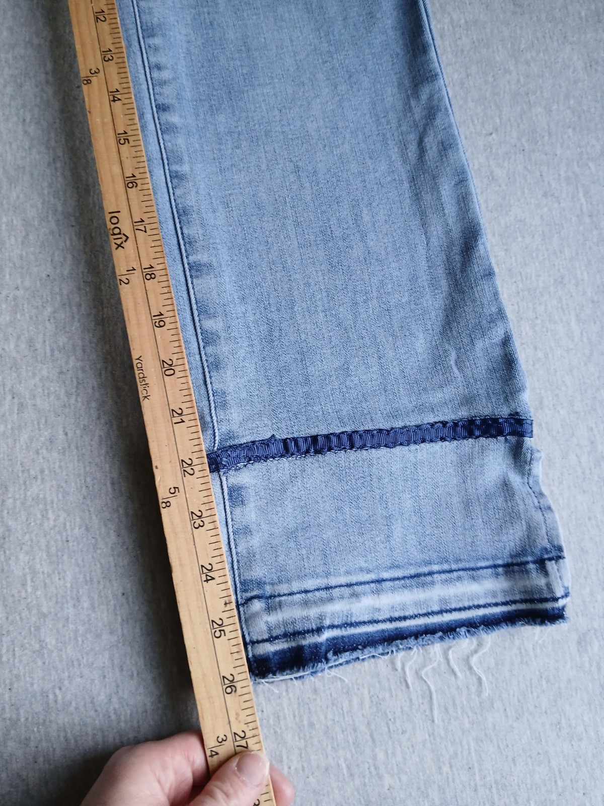 NYDJ Jeans 6 Marilyn Straight Lift Tuck High Rise Straight Stretch Slit Boho