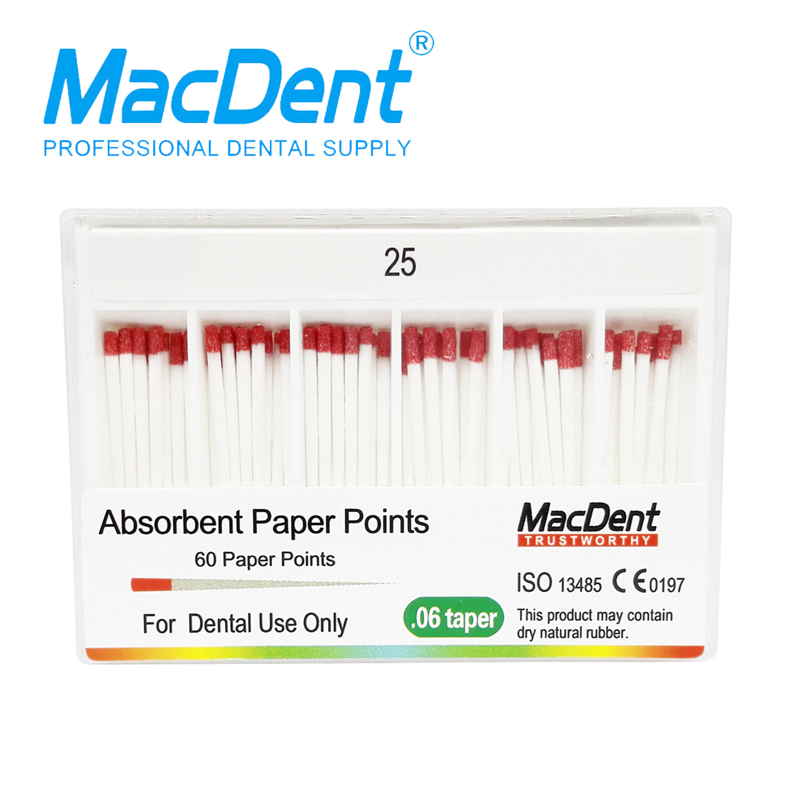 MacDent Dental Endodontic Gutta Percha Point & Absorbent Paper Obturation Points