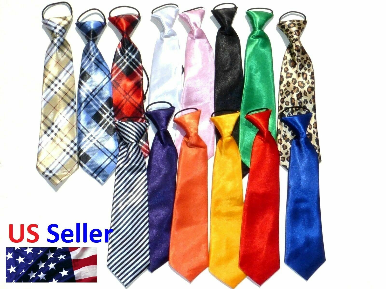 Pre-tied Elastic Neck Adjustable Tie Baby Toddler Kids Boys Girls Child USA