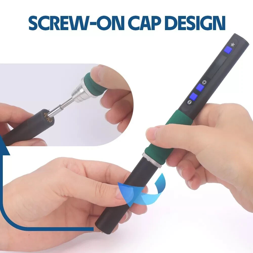 WEP 928D-IV Portable Soldering Iron Station USB C Rechargeable Car Repair Tool