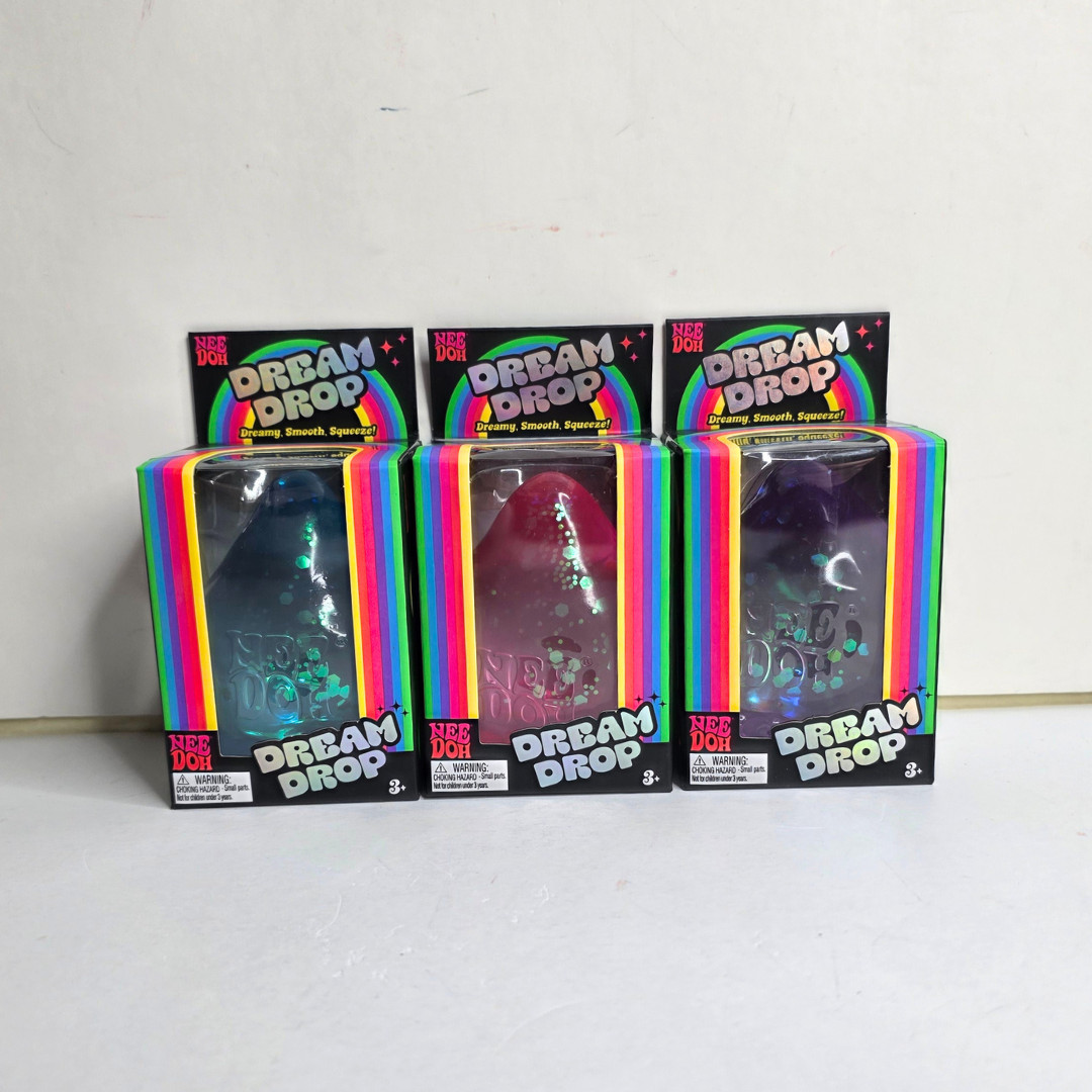 NeeDoh Dream Drop Fidget Squish Toy Teardrop Nee Doh Squeeze Ball - NEW