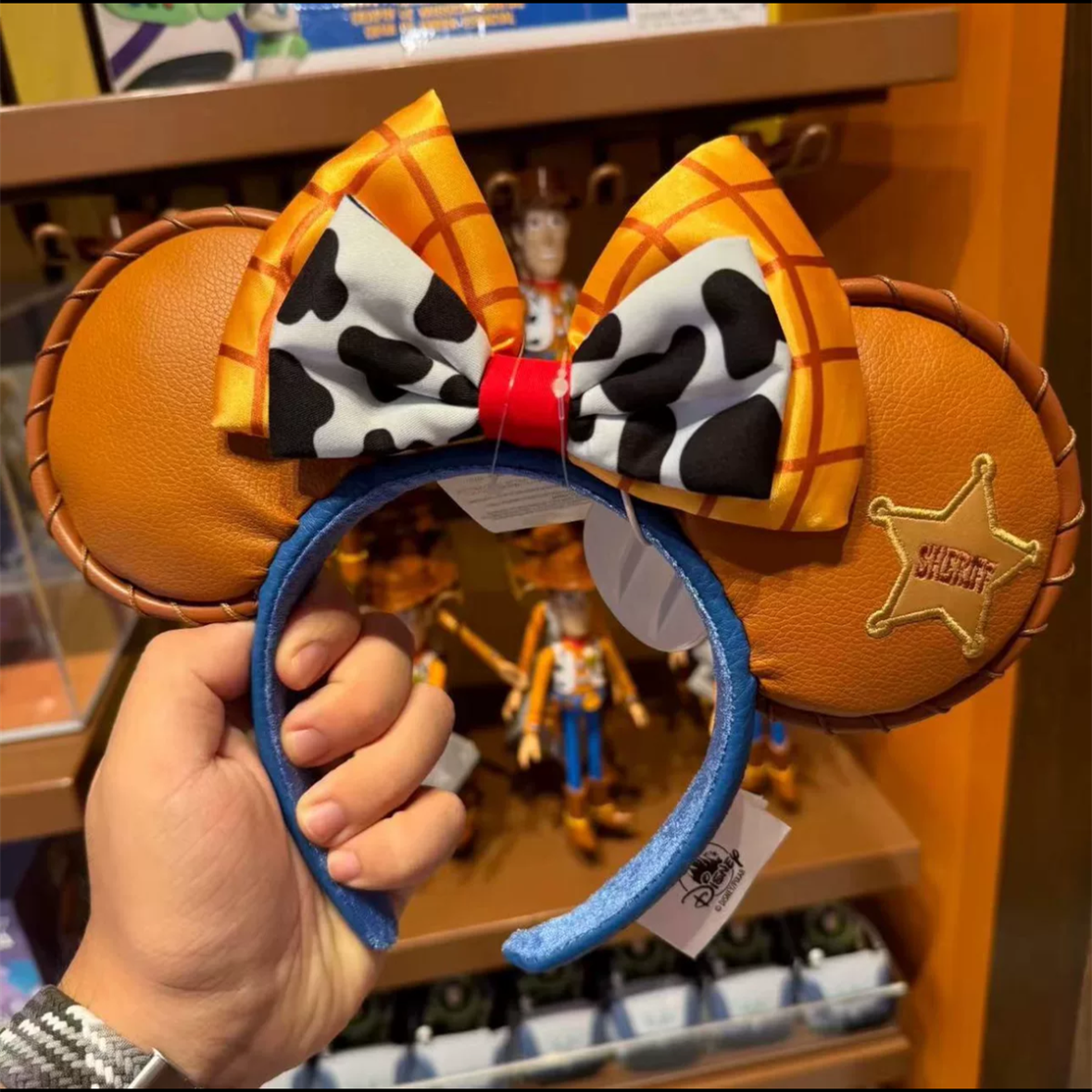Disney authentic 2024 Toy story woody Minnie mouse ear headband disneyland