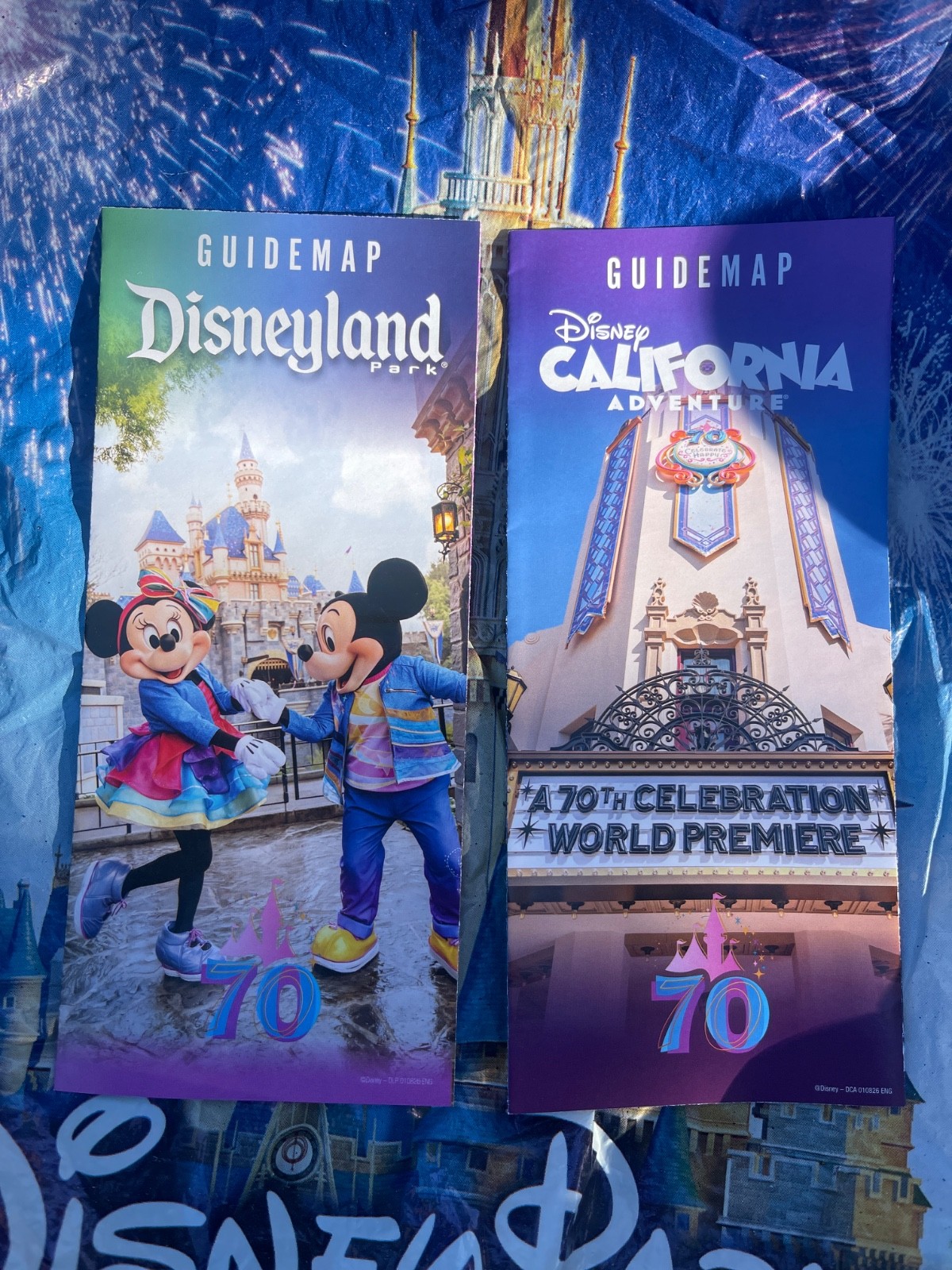 Disneyland DCA Park Guide Map January 2026 70th California Adventure Guidemap