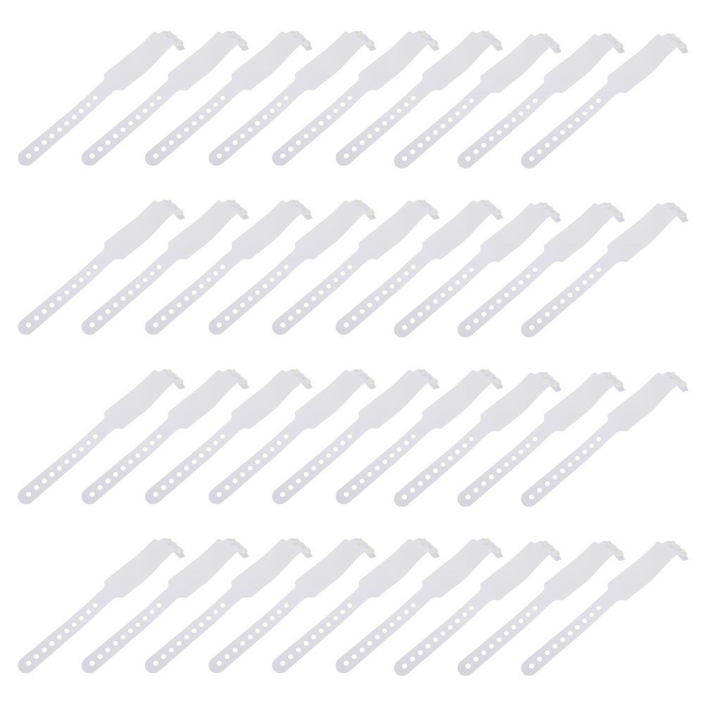 100 Pcs PVC Disposable Patient Id Wristbands Medical Identification Bands