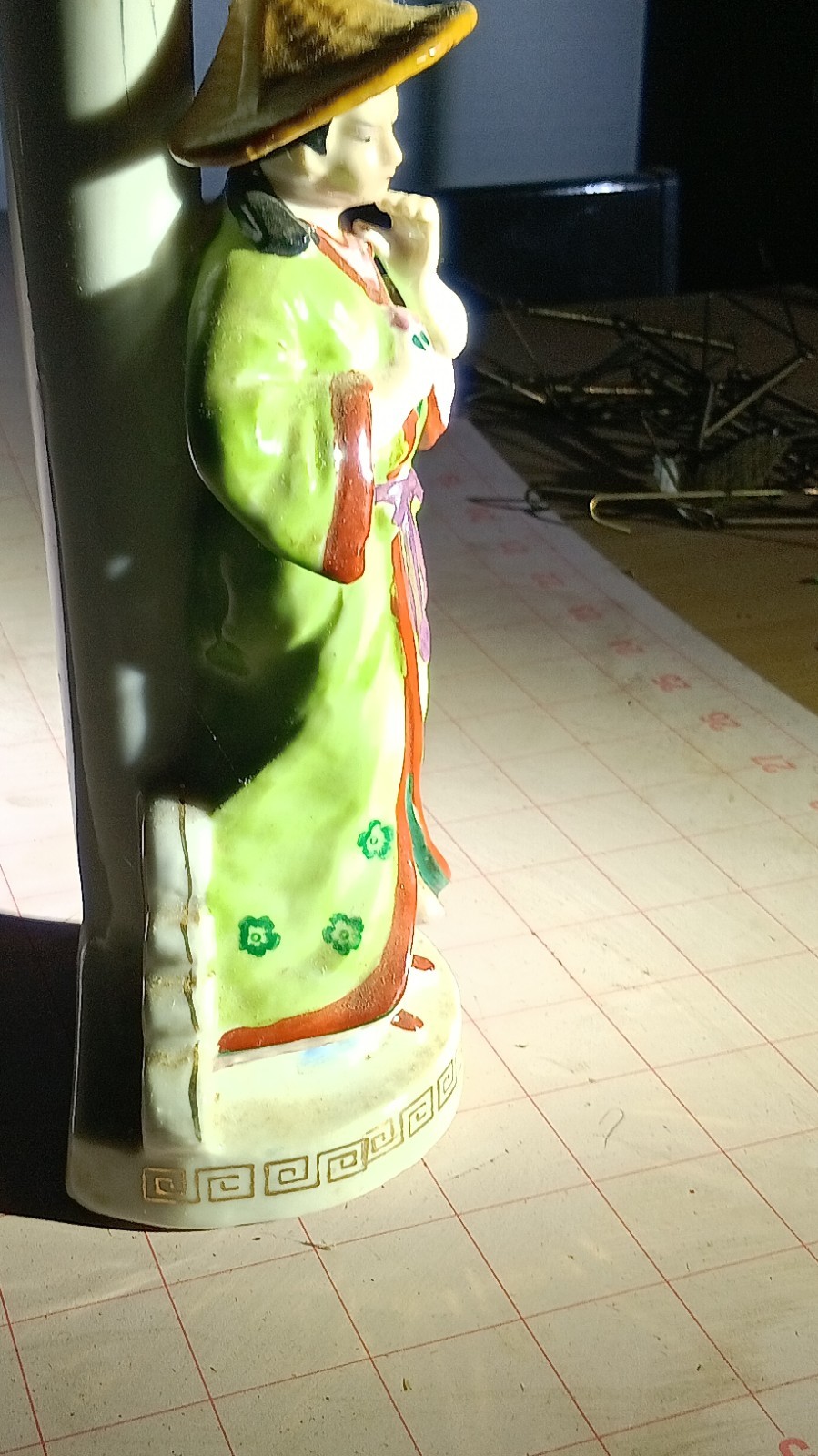 Japanese Porcelain Figure Statue Traditional Attire Made in Japan
