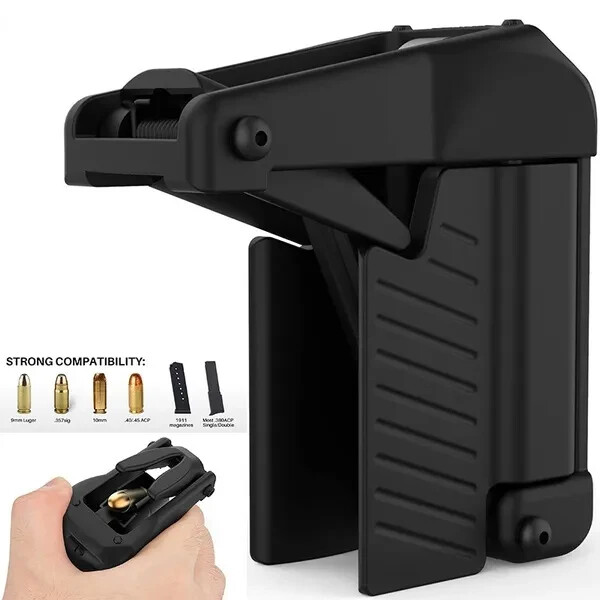 Portable Raptor Universal Pistol Speed Loader for Magazines from .380 9mm-45 ACP