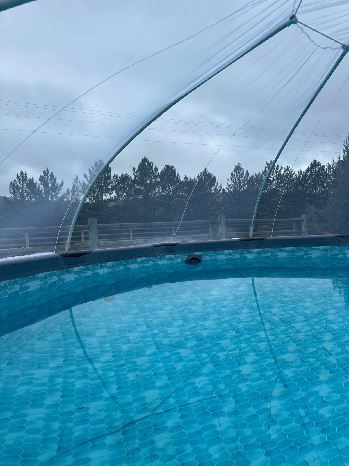 NET ONLY Shaped in A Dome with a Zipper for 20' to 24' Round Above Ground Pools