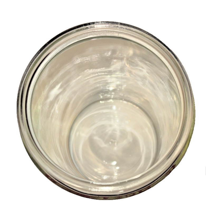 MERCO Cotton Glass Medical Apothecary Jar with Lid 7.5" Vintage