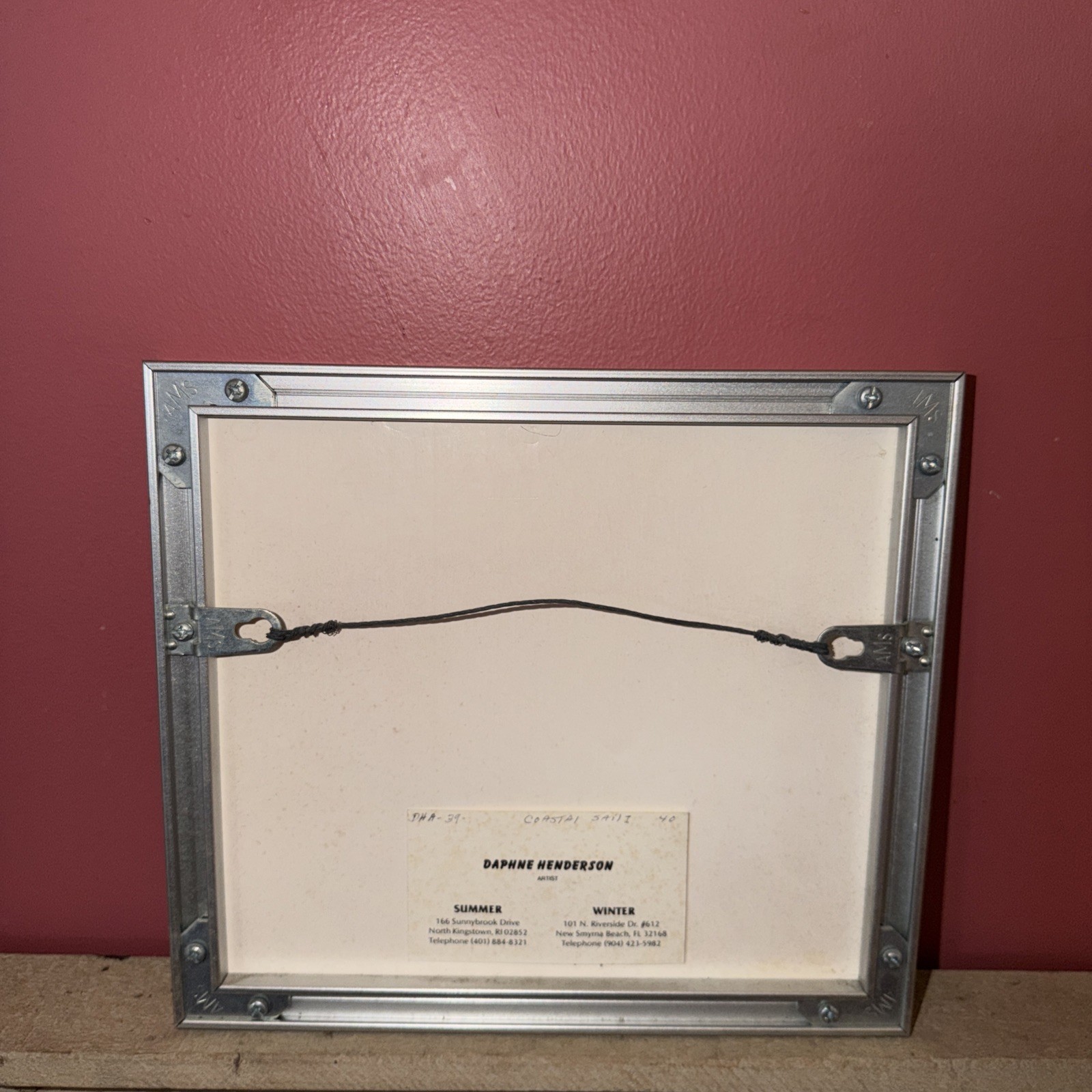 seascape art watercolor painting small “COASTAL SAIL 1” original sold by artist