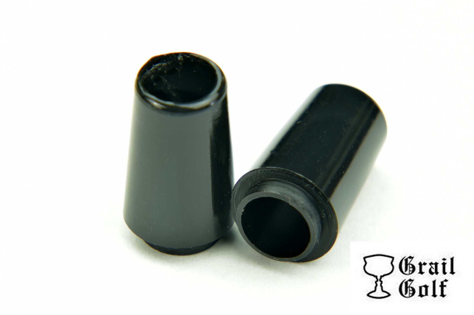 GRAIL GOLF NEW PREM BLK "COLLARED" IRON FERRULES TAPER TIP .355 .87" .560OD LOT