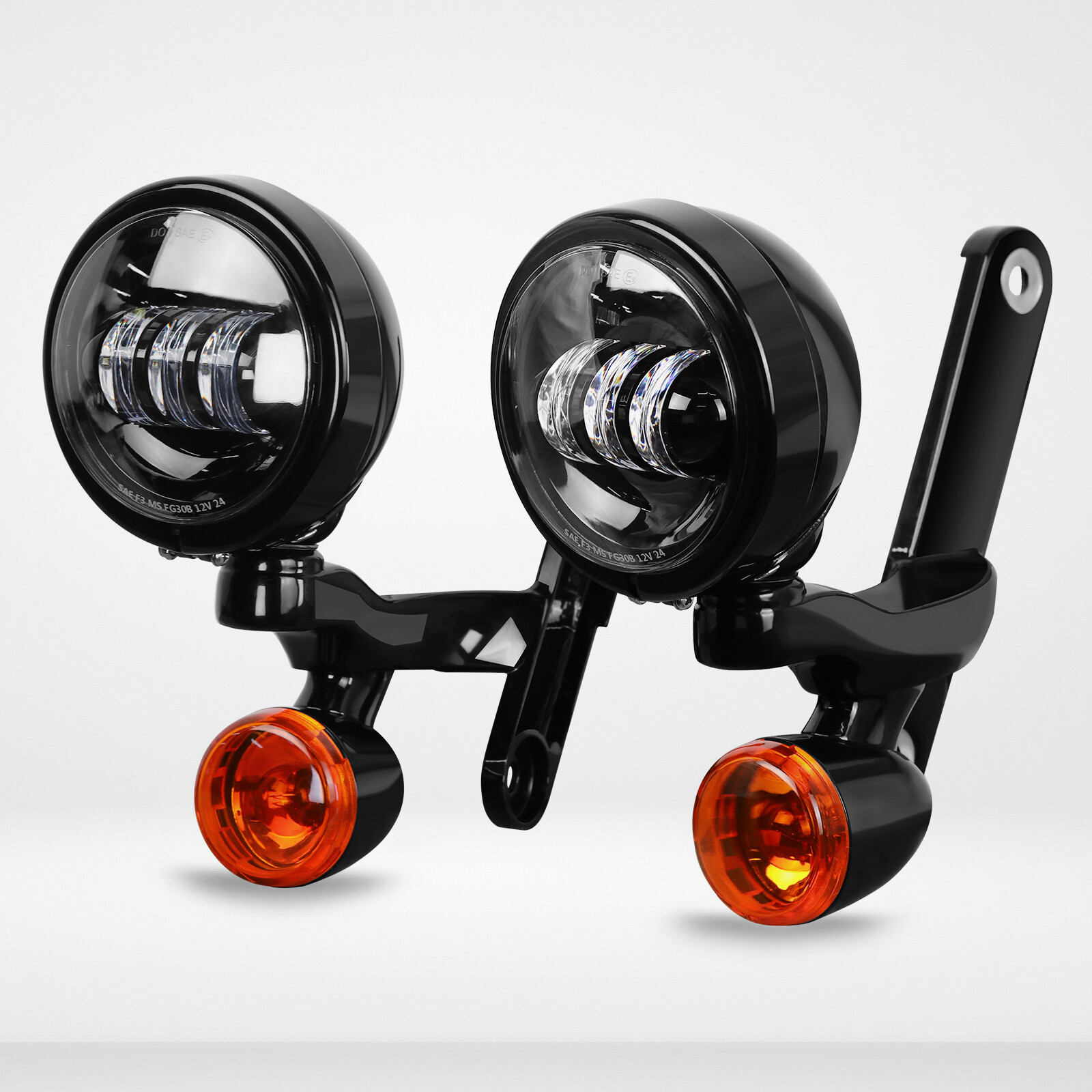 4.5" LED Passing Light Brackets for Harley Road Glide (2008-2025)