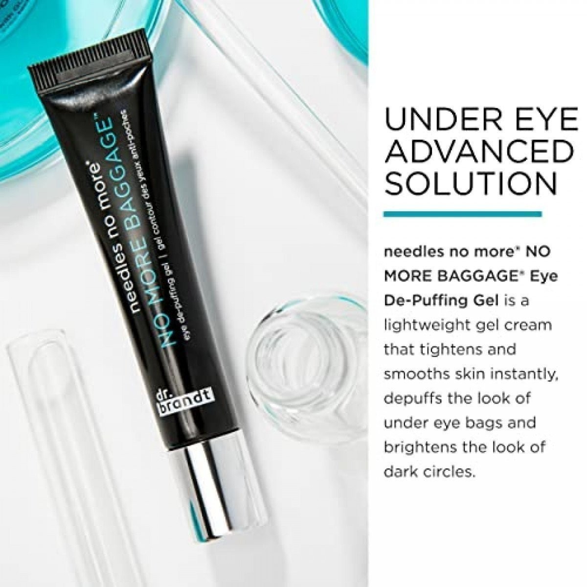 Dr. Brandt, Needles No More, No More Baggage, Eye De-puffing Gel, 0.5 Oz (15 G)