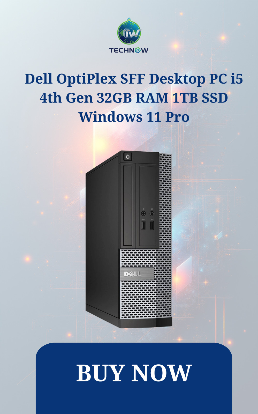 Dell OptiPlex SFF Desktop PC i5 4th Gen 32GB RAM 1TB SSD Windows 11 Pro