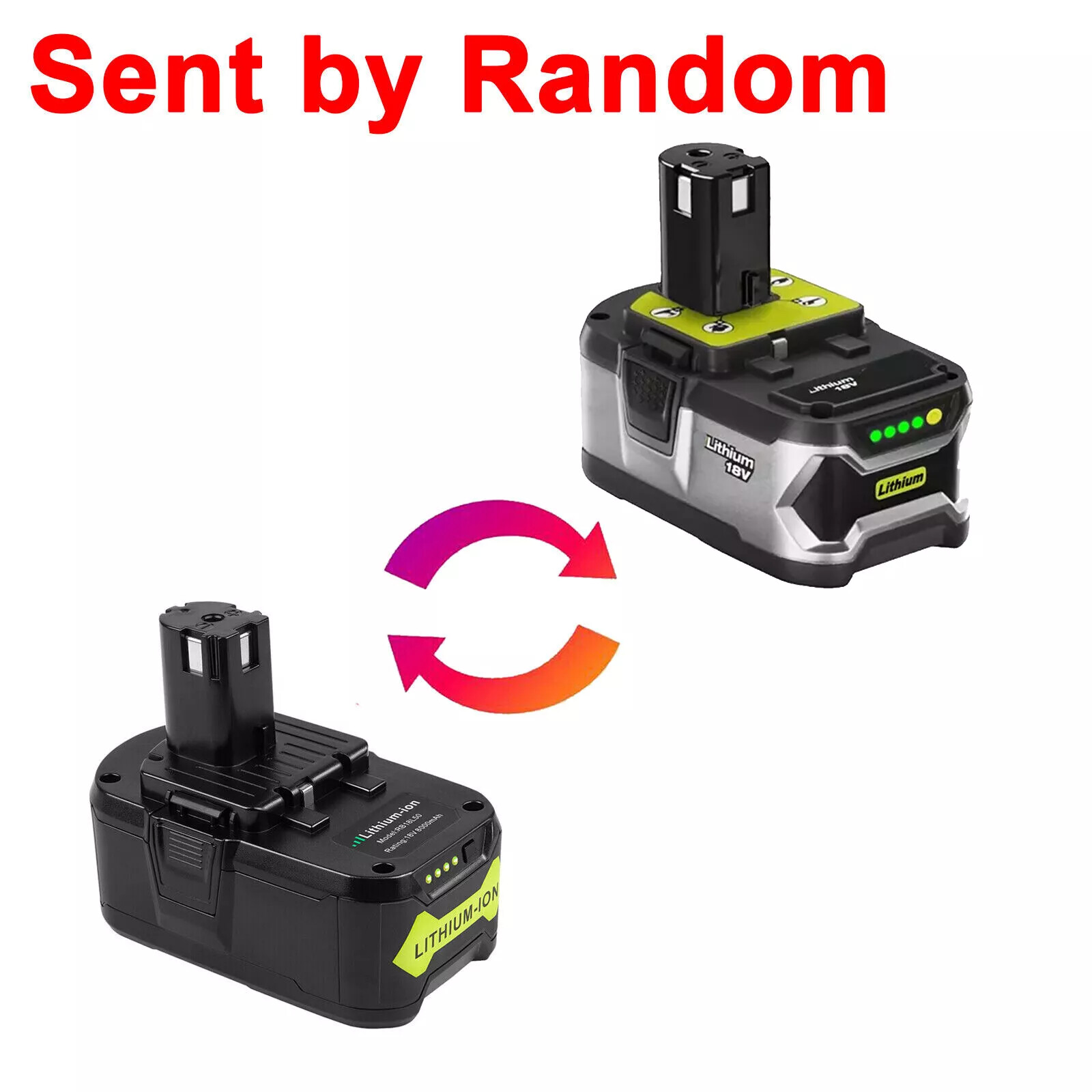 2PACK For RYOBI 18V 8.0Ah P108 High Capacity Battery 18Volt Lithium-Ion One Plus