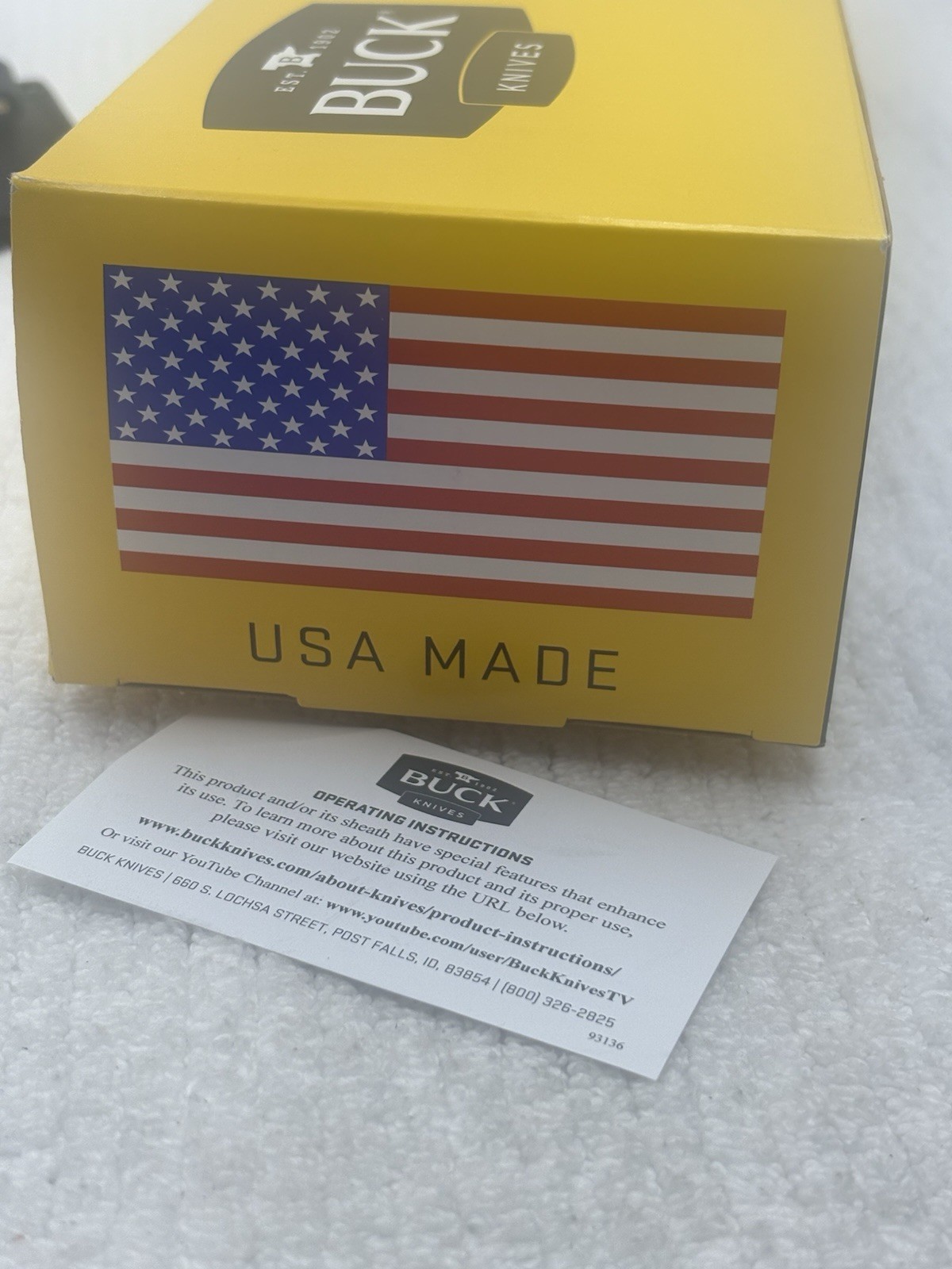 Buck 0106BRS1-B Compadre Axe With Leather Sheath NIB Made In USA Discontinued