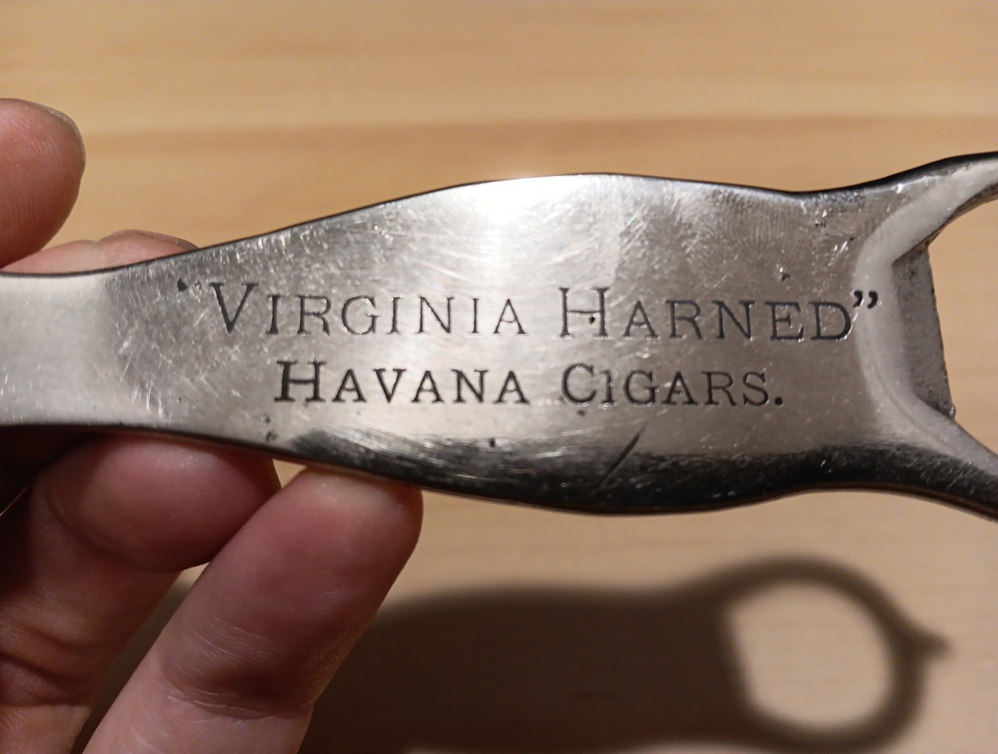 Virginia Harned Havana Cigars Dix & Mathis Cigar Box & Bottle Opener Tool