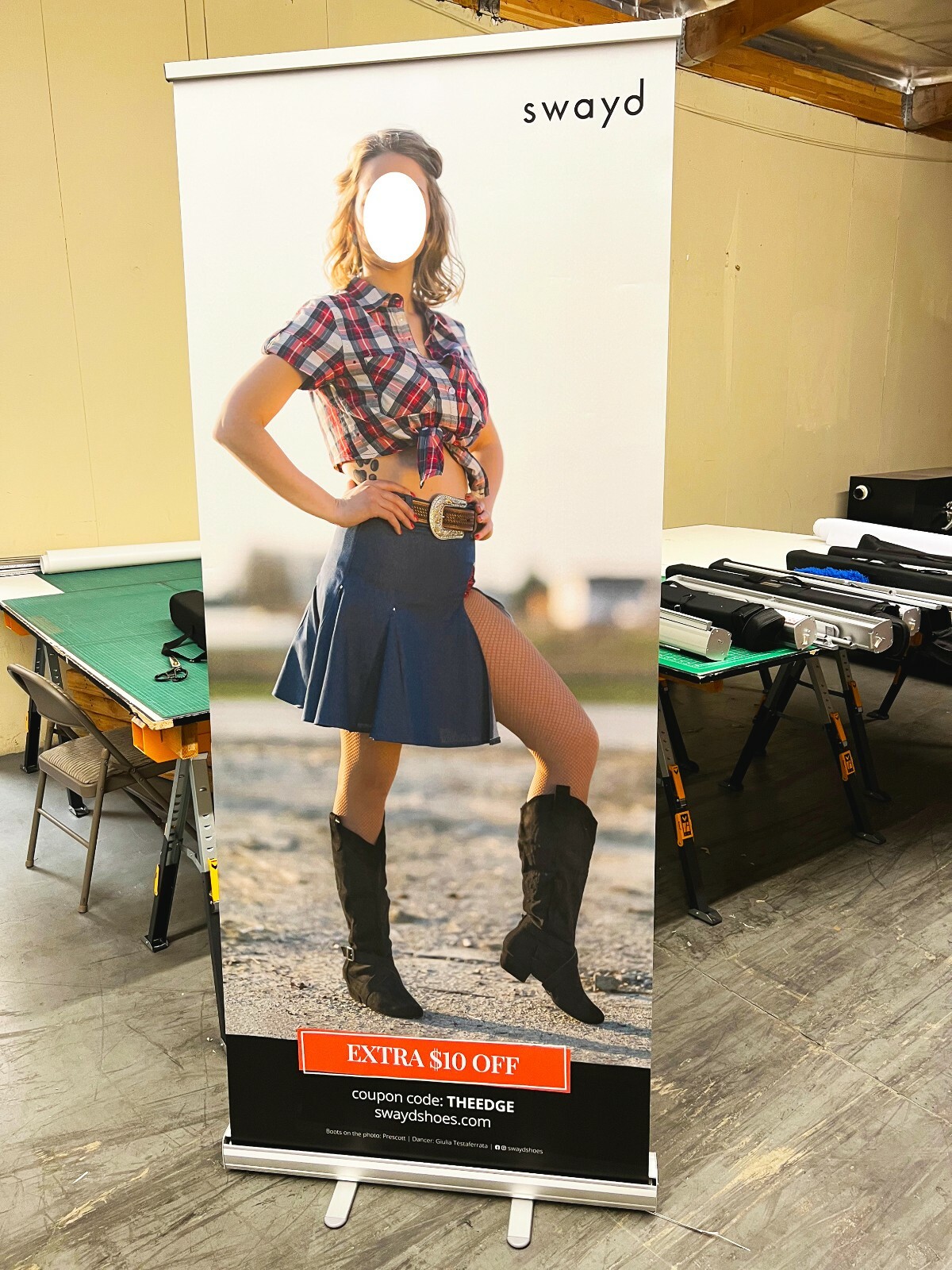 Customized Retractable Banner, Full Color Design with Stand and Travel case