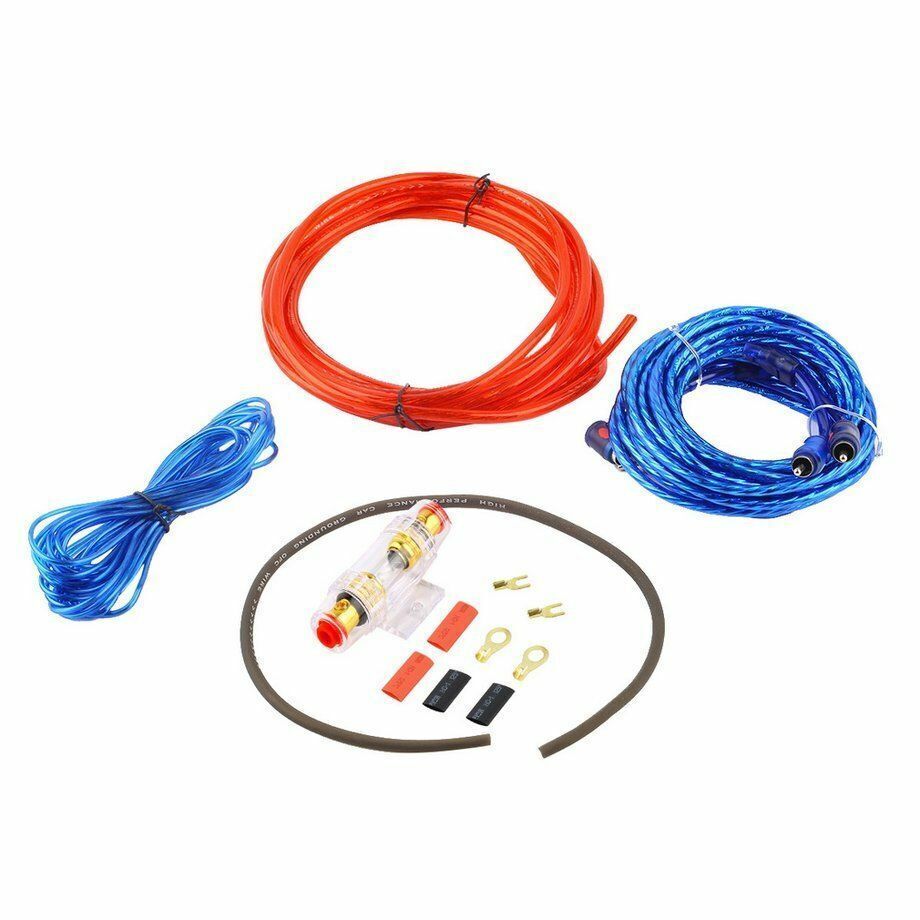 1500W Car Audio Cable Kit Amp Amplifier Install RCA Subwoofer Sub Wiring 8 Gauge