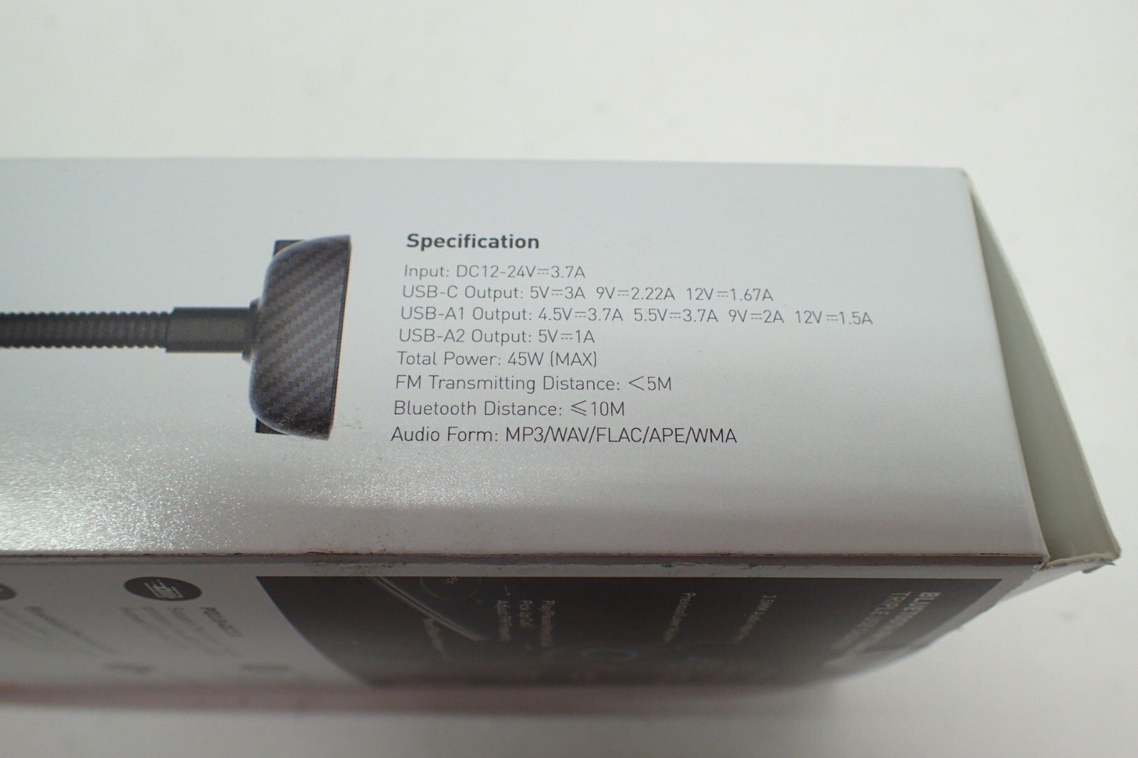 LDNIO Bluetooth 5.0 FM Transmitter Triple USB-C USB Car Fast Charger