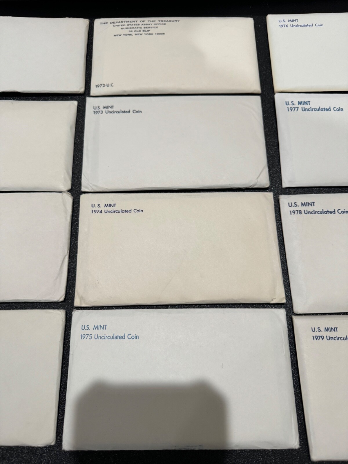 Lot of (14) 1968-1981 US Mint P&D Sets, in ALL OGP, NO WRITING, ALL BU/MS!!