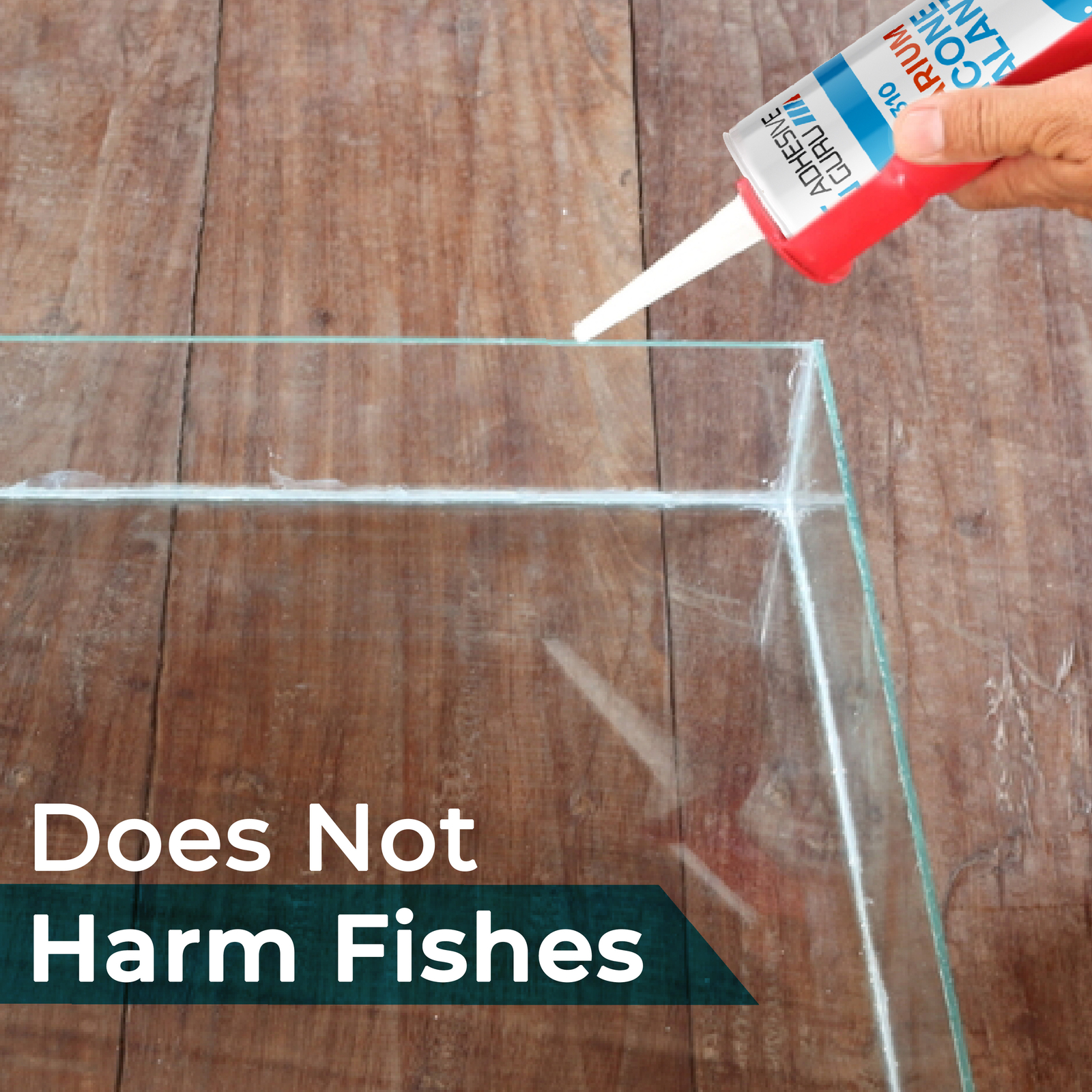 Aquarium Silicone Sealant Clear (10.5 fl oz), 100% Non-Toxic for fish 2 pk