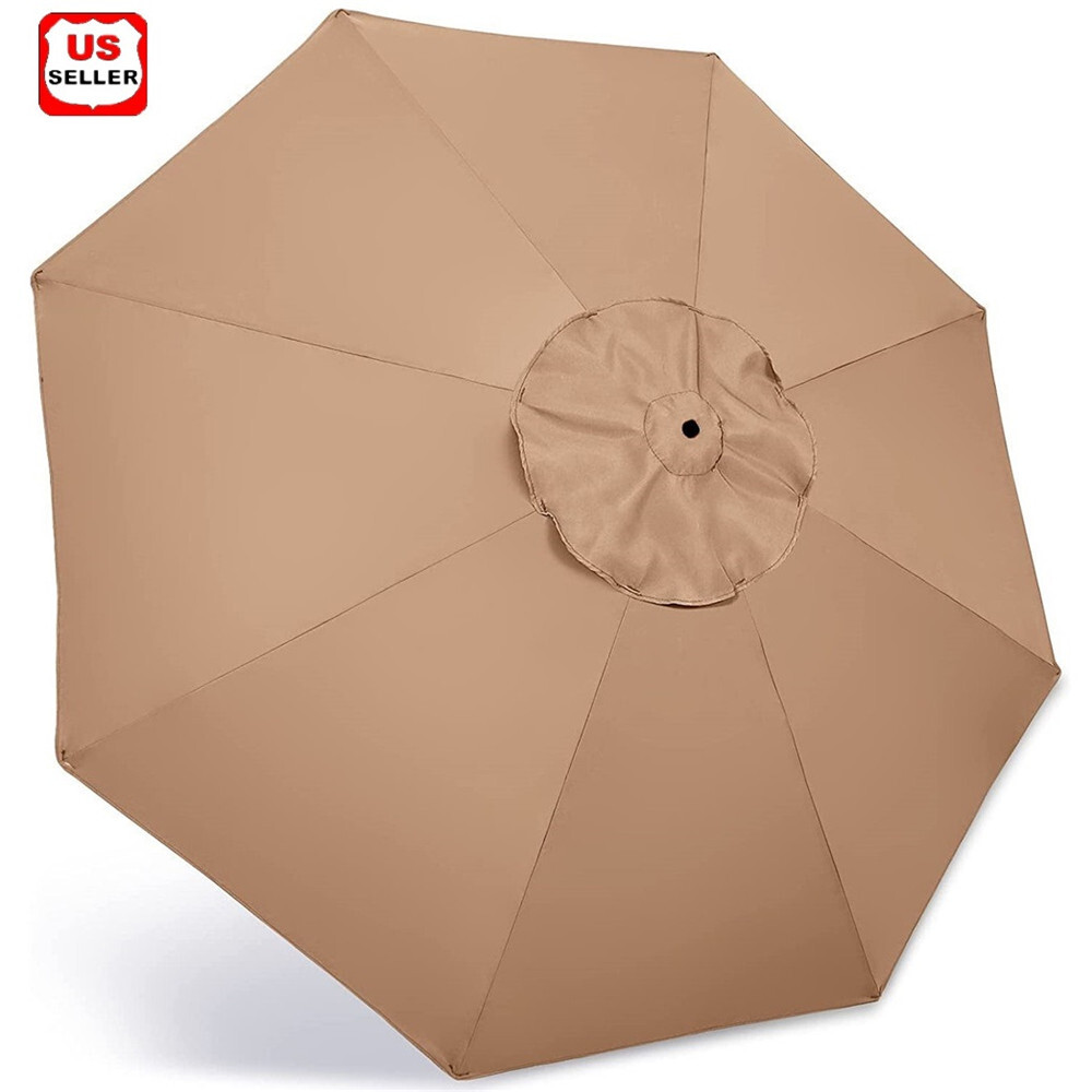 9ft Patio Market Table Outdoor Umbrella Replacement Canopy Cover (Canopy Only)