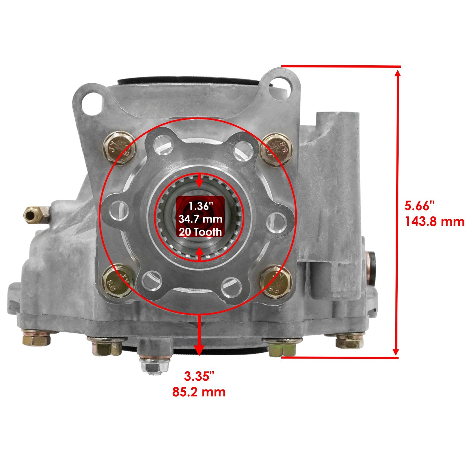 Complete Rear Differential CV Joint Axle For Yamaha Grizzly 660 YFM660 2003-2008