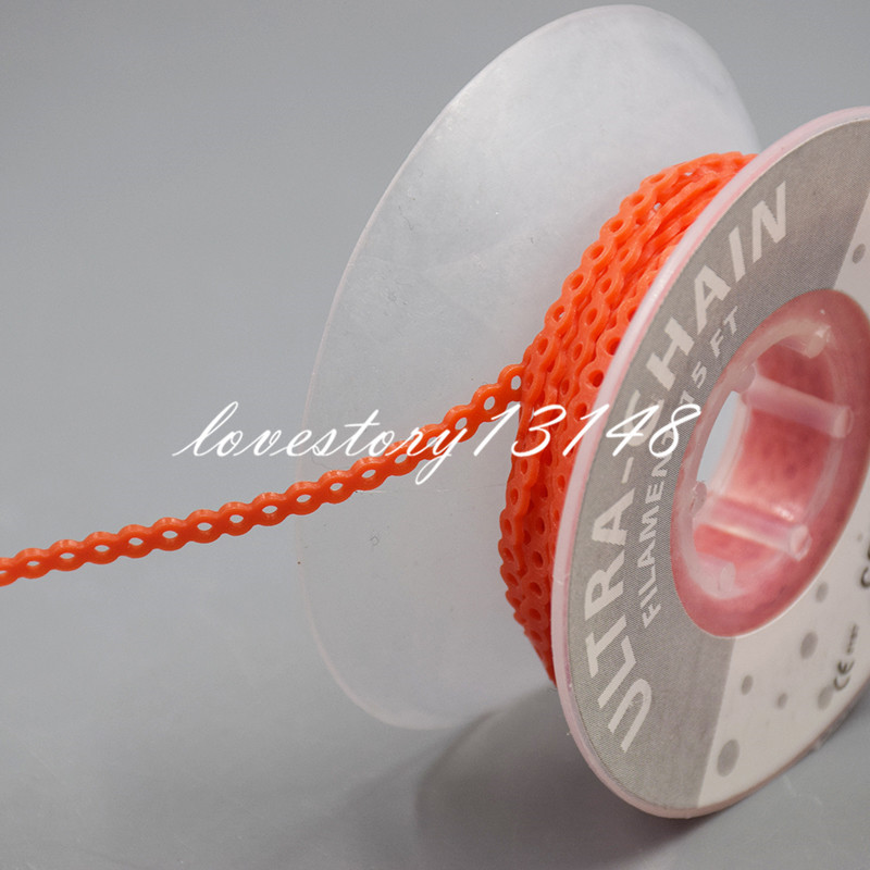 Dental Ortho Elastic Ultra Power Chain Rubber Braces Bands Long/Short/Continuous