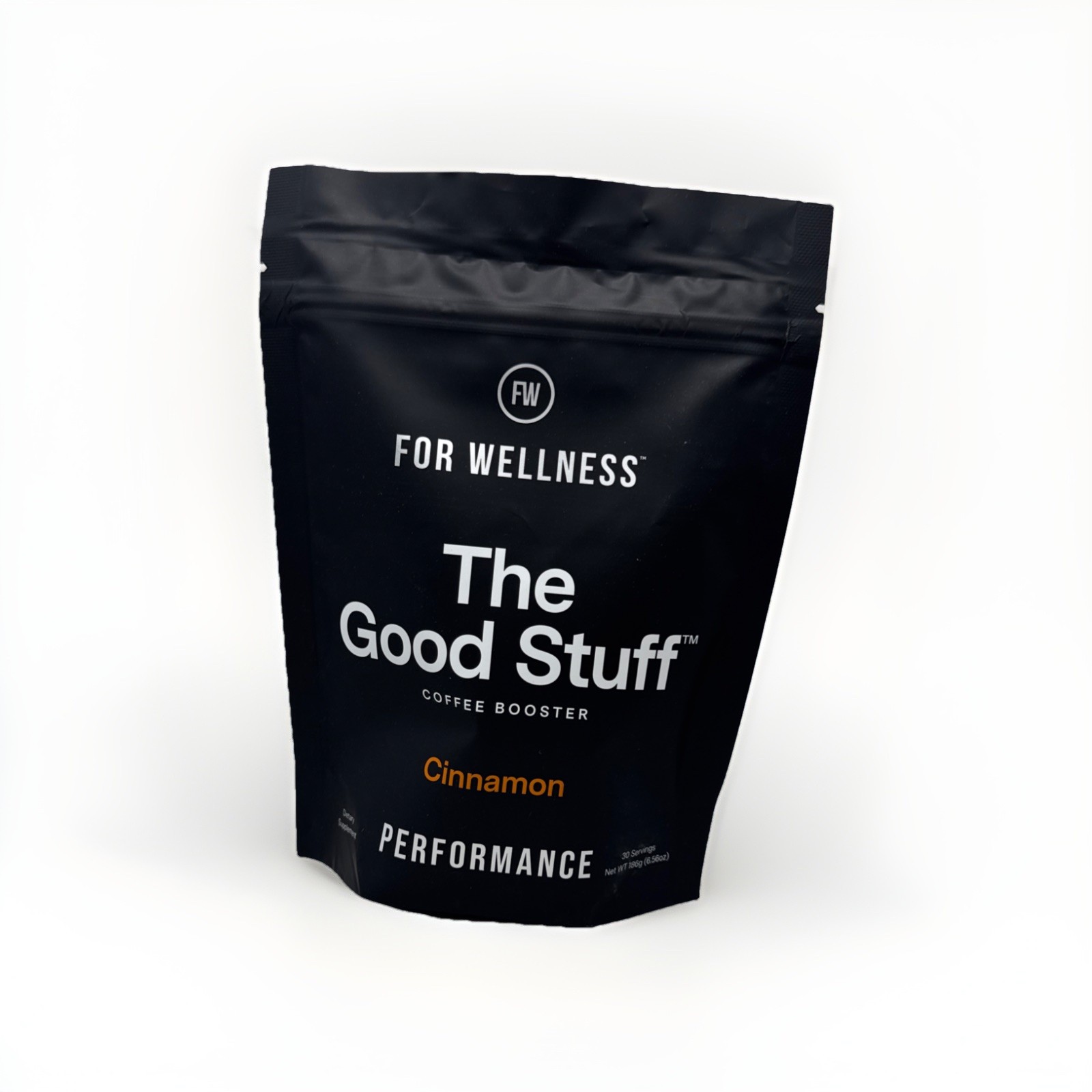 Coffee Booster FOR WELLNESS The Good Stuff Performance Cinnamon 6.56 Oz. 08/2027