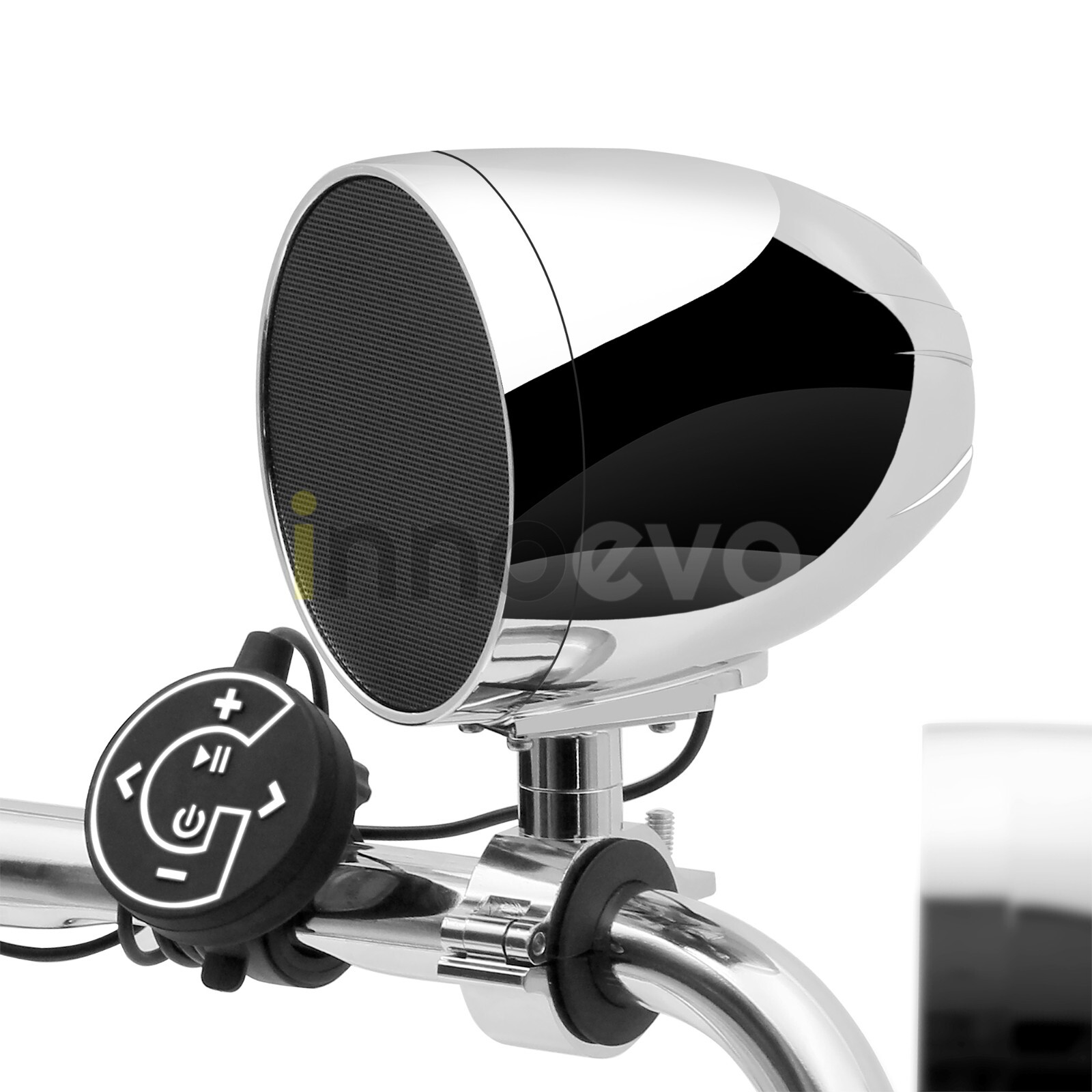 Bluetooth Waterproof 1600W Amp Stereo Audio FM Radio System Motorcycle 4 Speaker