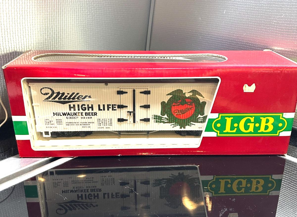 Lehmann Gross Bahn The Big Train 4072 Miller High Life Beer Ad NIB