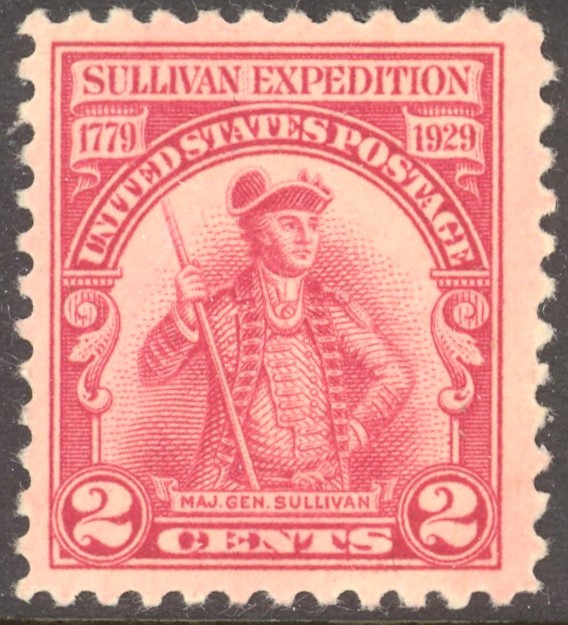 Scott 657 - The 1929 2¢ Sullivan Expedition Issue - Mint, Never Hinged