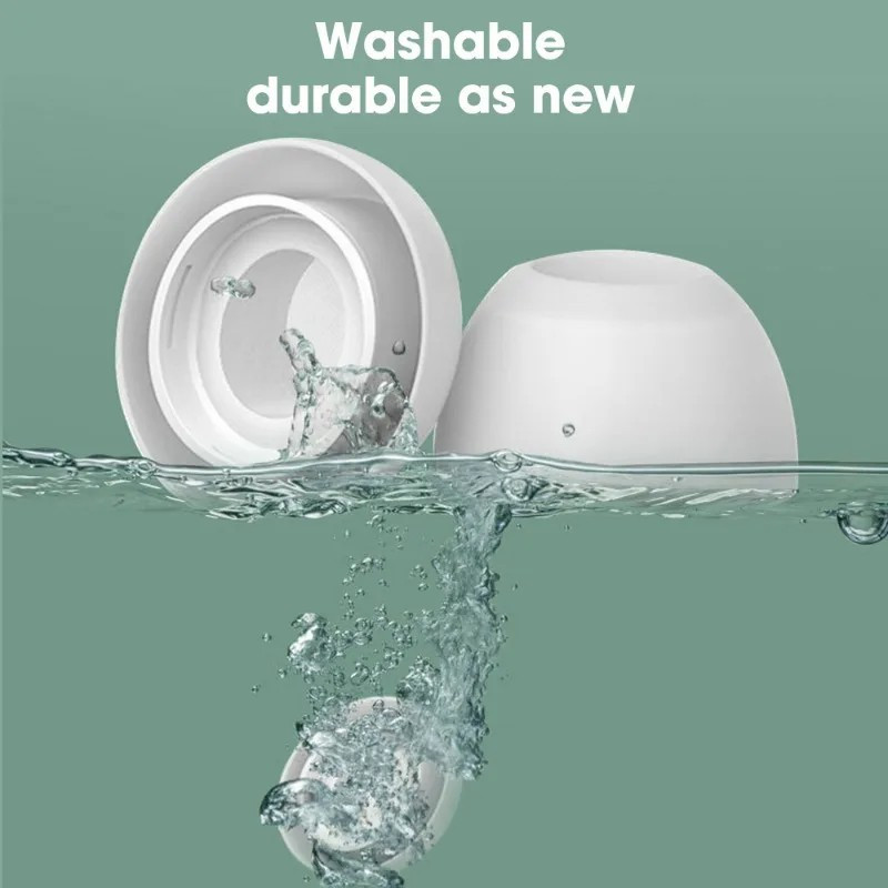 3 Replacement Eartips for AirPods Pro 1/2 Soft Silicone Rubber Earbuds in S/M/L