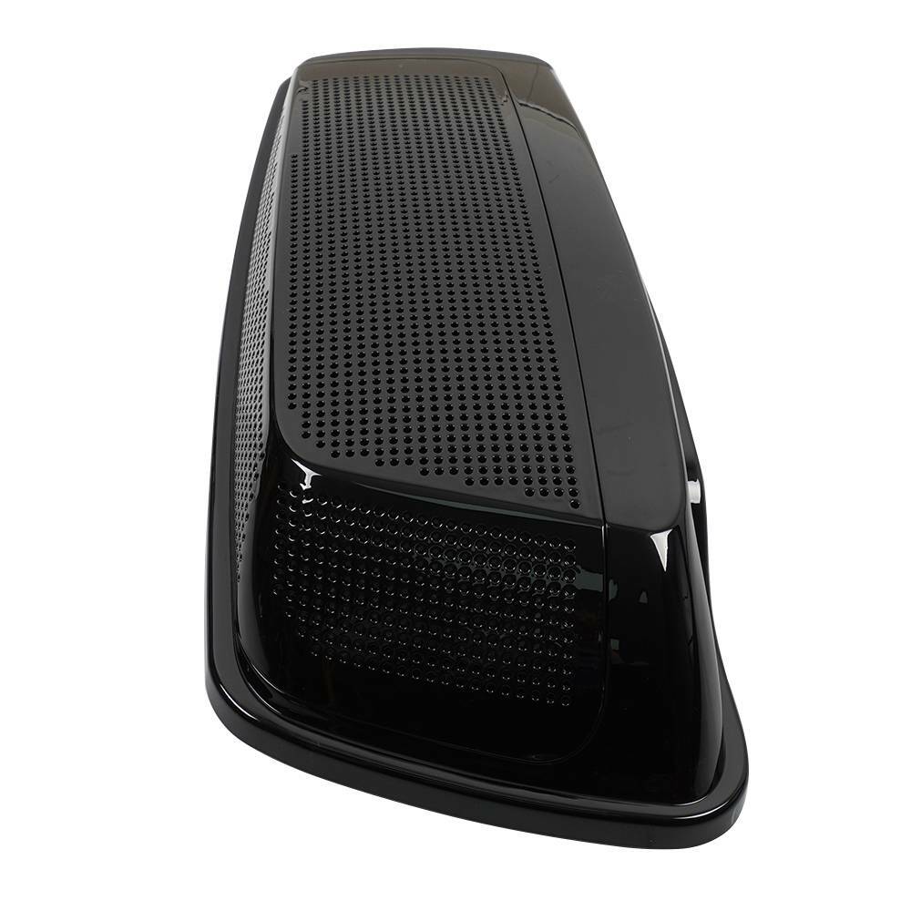 Vivid Black Dual 6x9" Speaker Saddlebag Lids For 2014-2022 Harley Touring Models