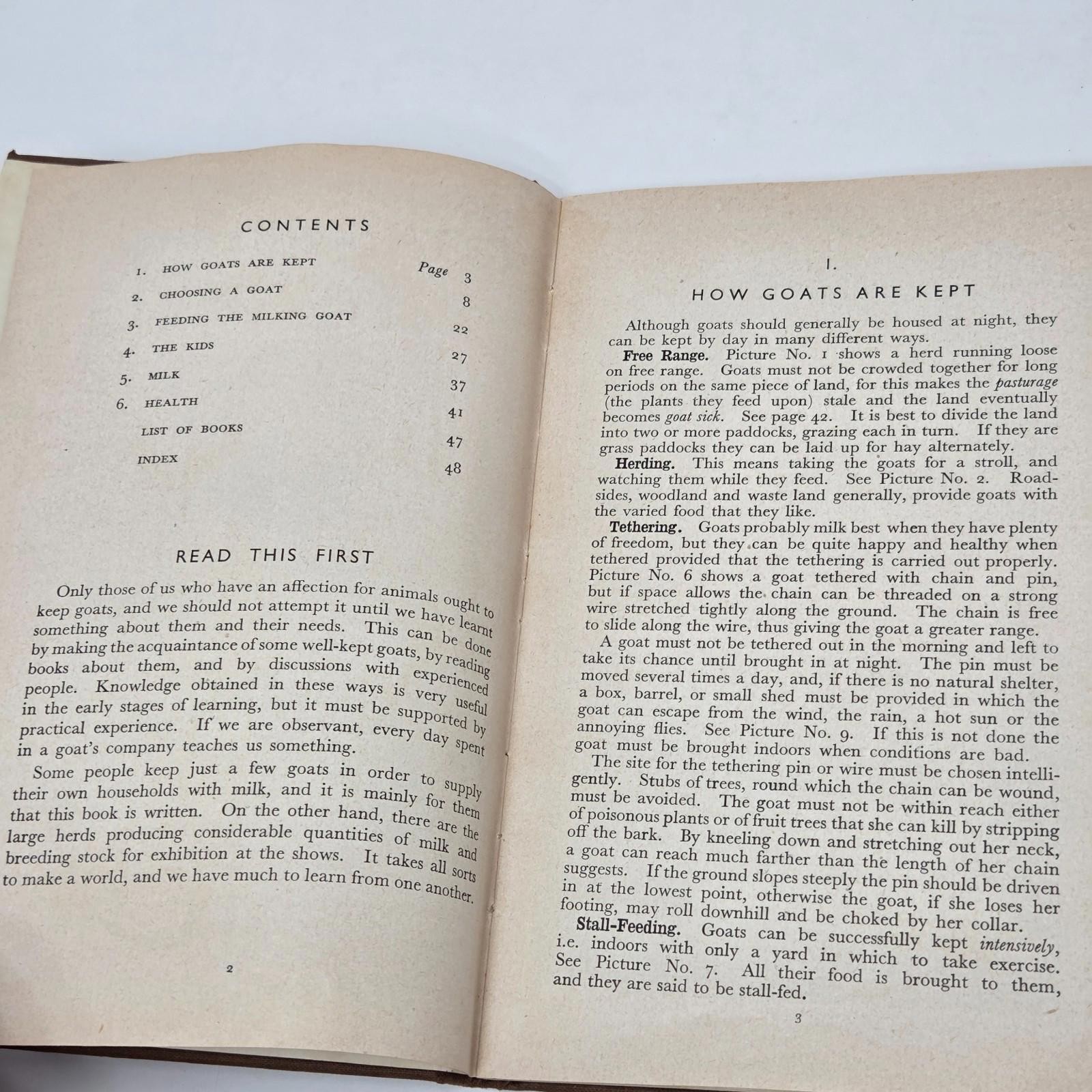 Young Farmers Club Booklet Goat Keeping British Goat Society -x