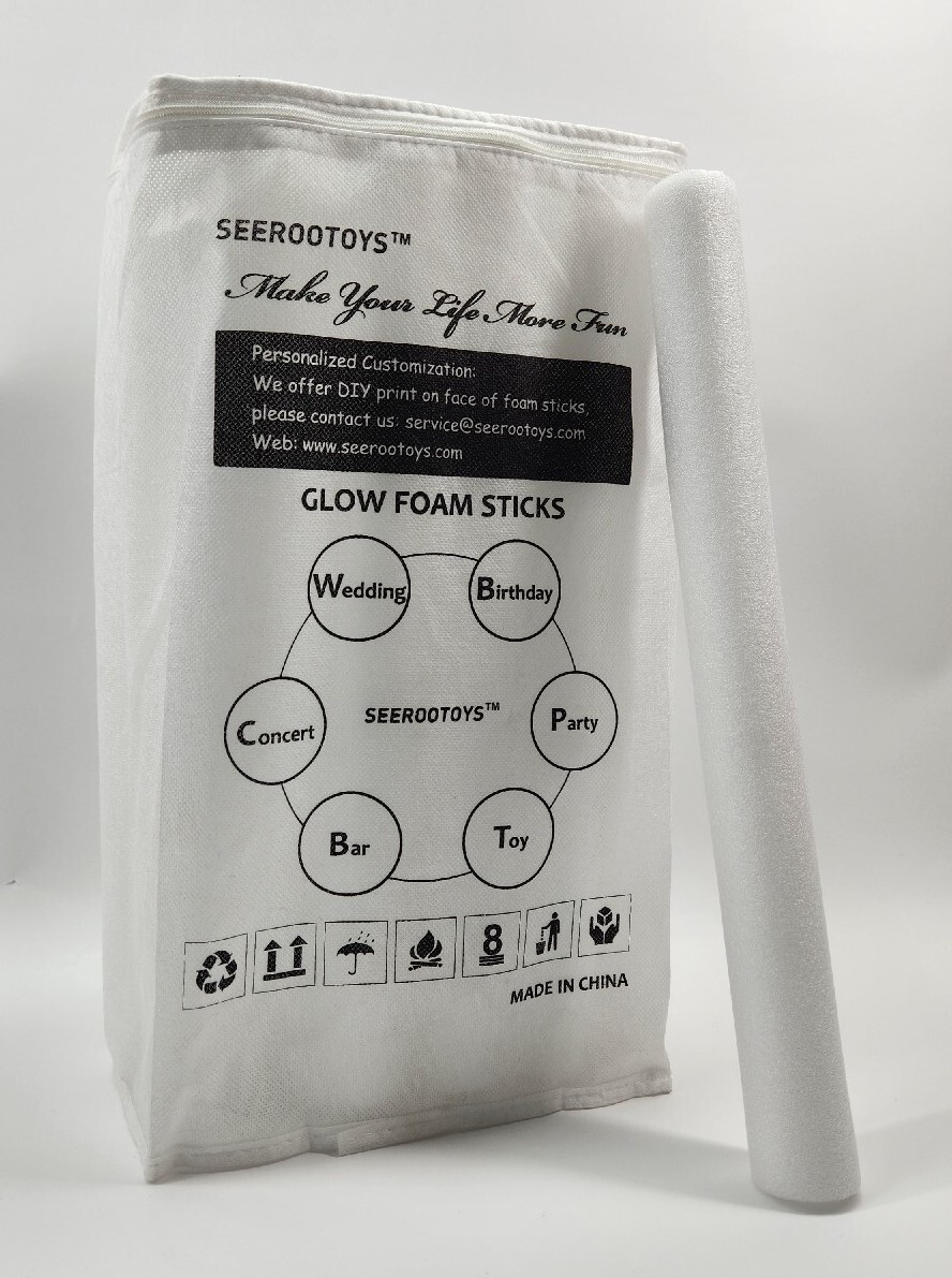 20 Pack Seerootoys LED Glow Foam Sticks - Birthday Holiday Fun Party Favors