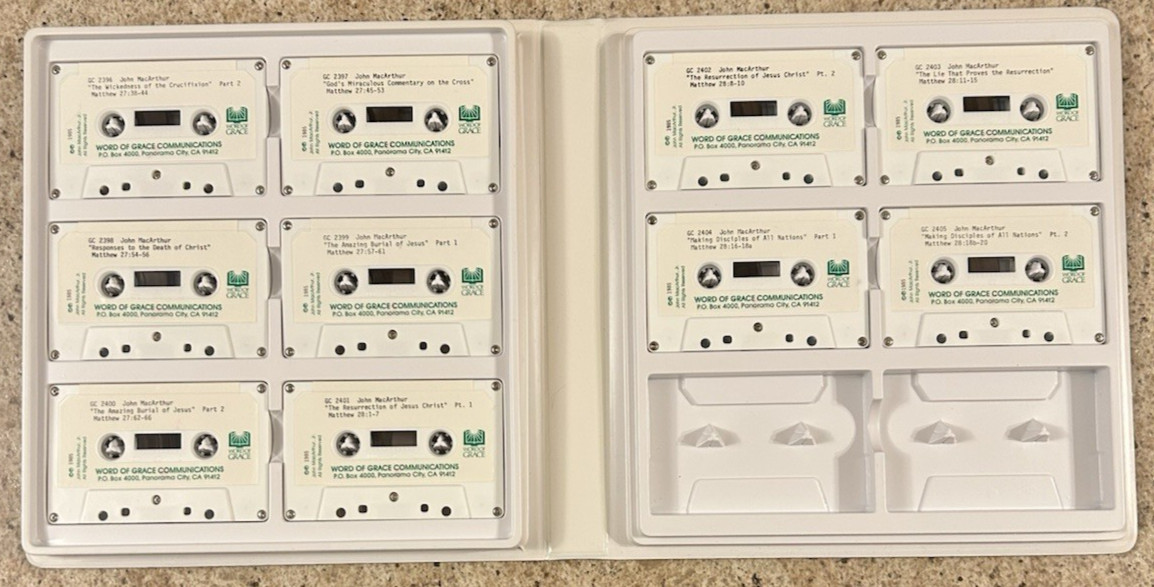 The Book Of Matthew on Cassette by John MacArthur Jr. (Read Full Description)