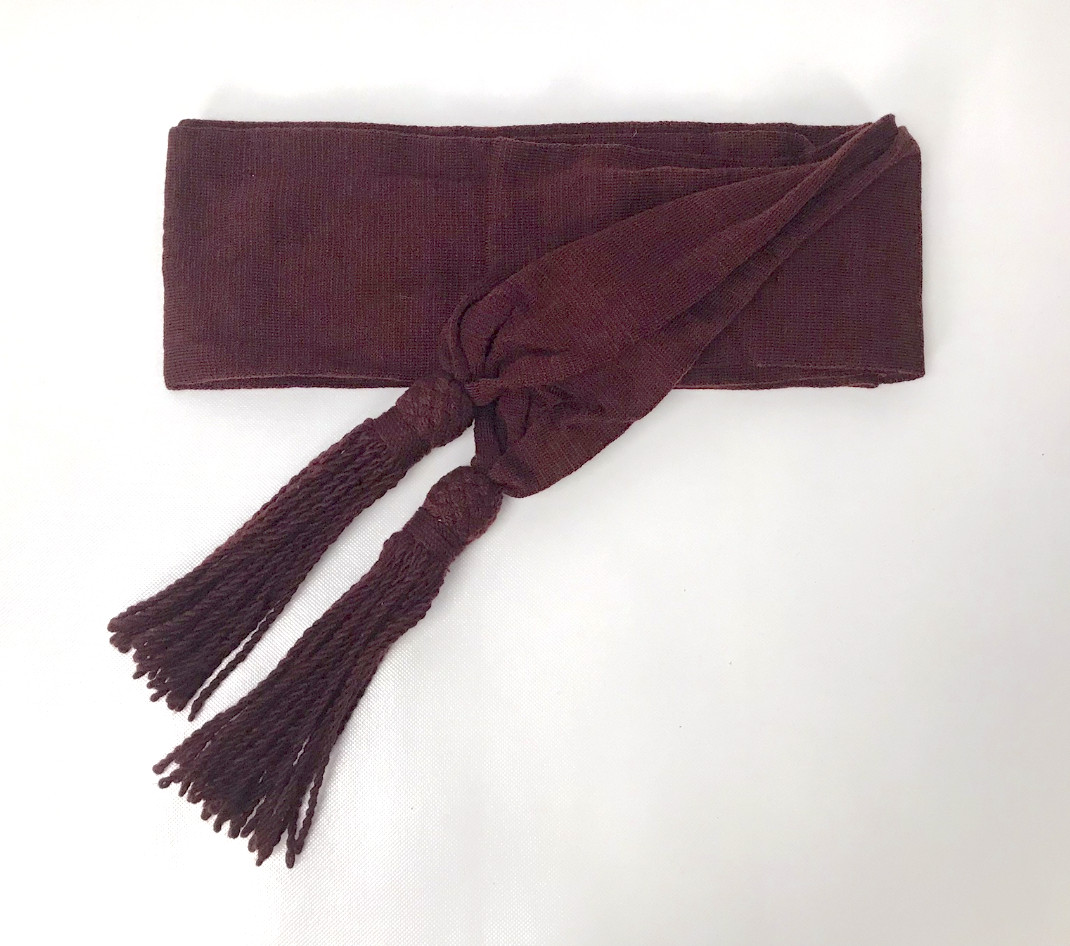 Wool Sash - Crimson / Wine Color - Reenactment