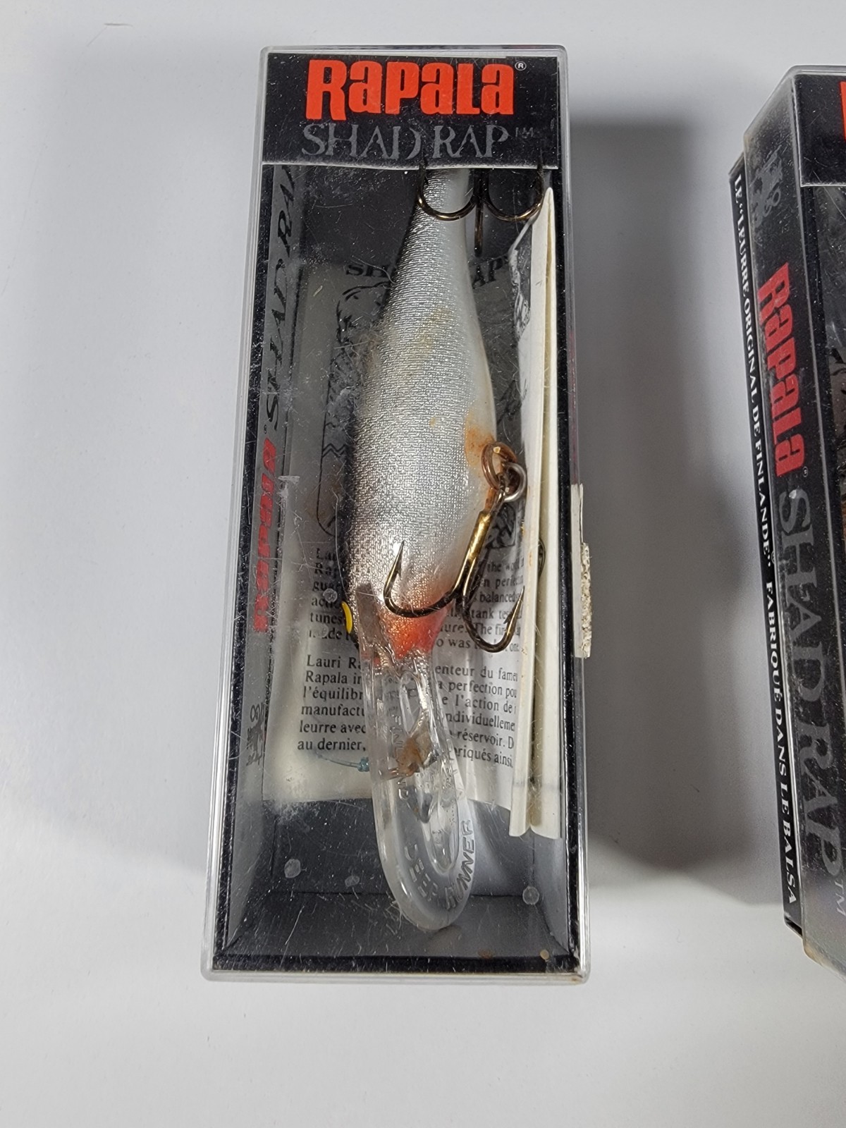 Lot Of 3 NEW Vintage Rapala Fishing Lures Boxes Shad Rap FREE shipping