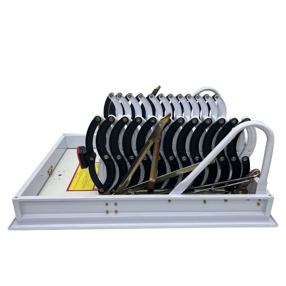Attic Ladder Attic Pull Down Ceiling Ladder Access Stairs Carbon Steel Folding
