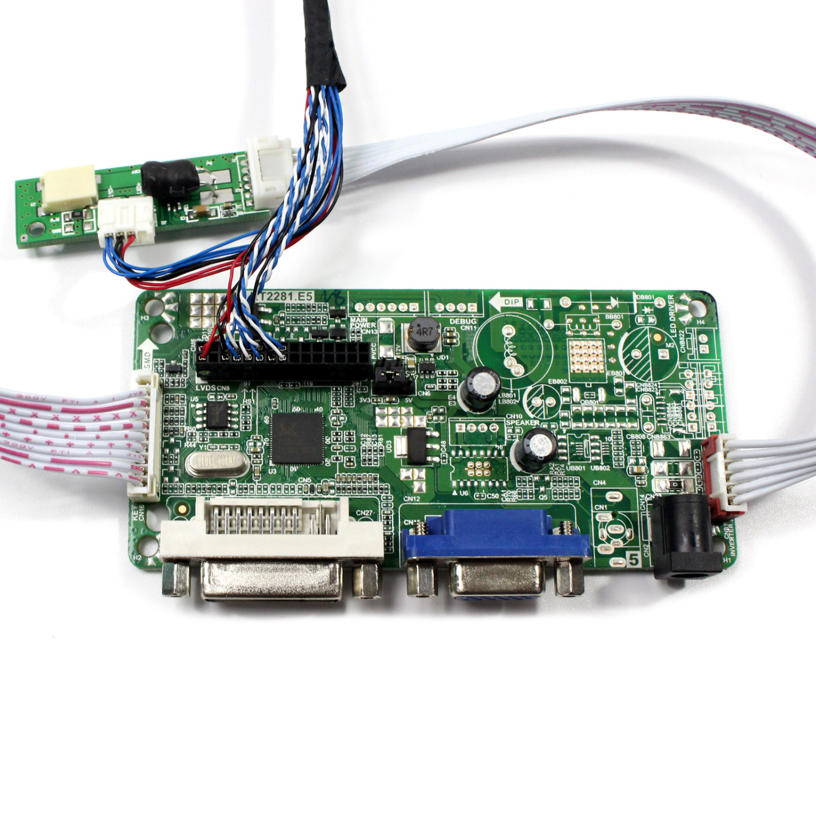 DVI VGA LCD Controller Board For 13.3"1280X800 N133IGE LP133WX2 LTN133AT09 LCD