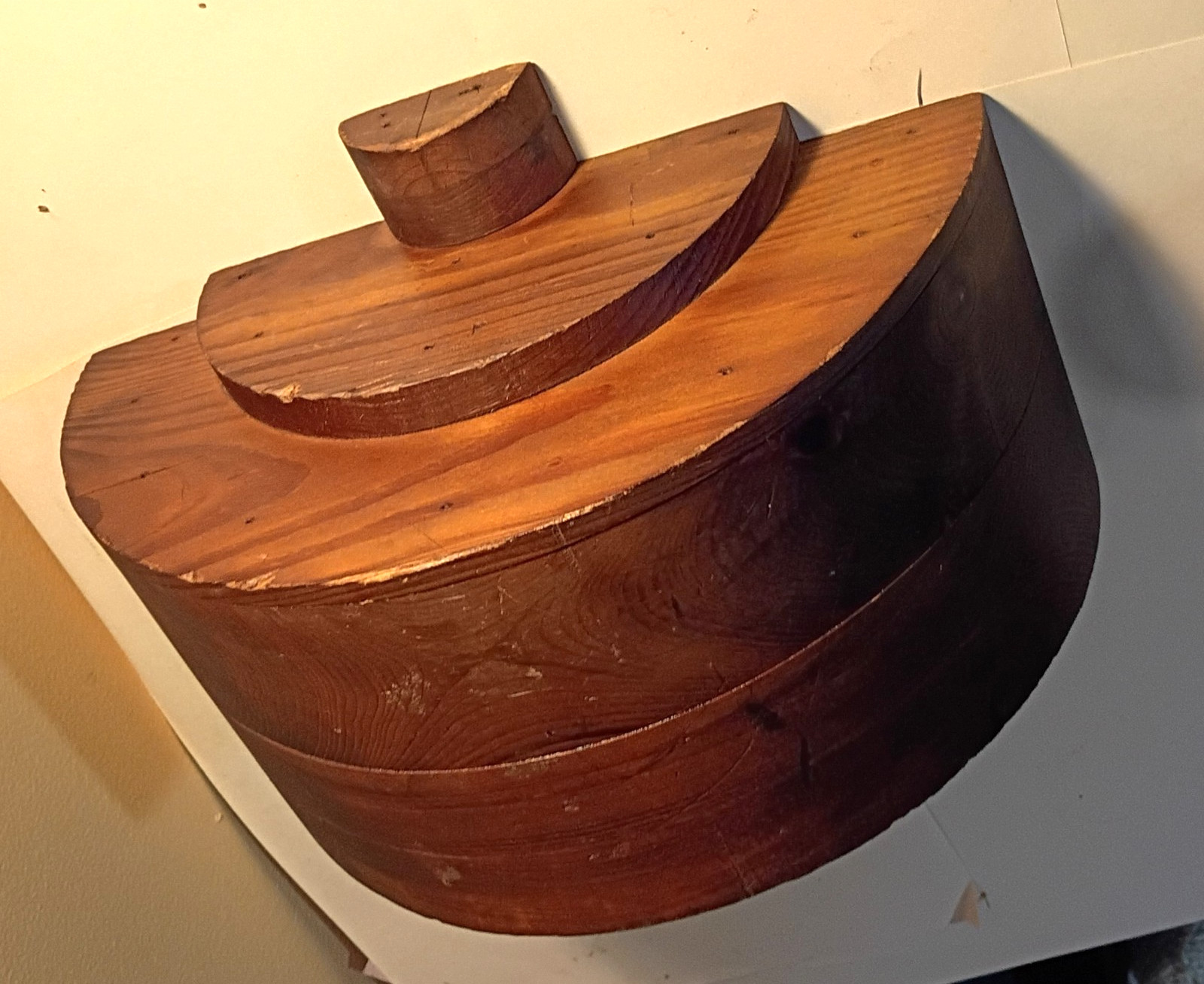 Interesting Antique Industrial Wooden Foundry Pattern Mold - C. 1920