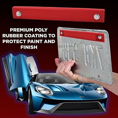Car Dealer License Plate Magnet Holder (1), Scratch Resistant, Automotive Magnet