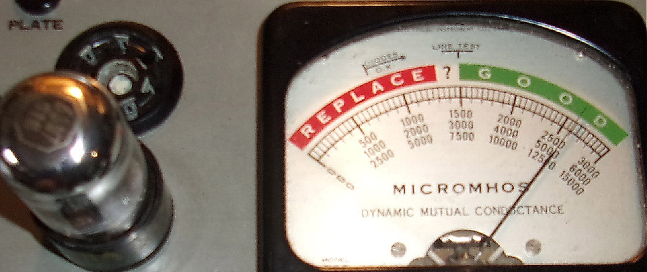 6-SYLVANIA 6SN7GTB Twin Triode Chrome Top! Black Plate! HICKOK TEST GREAT!