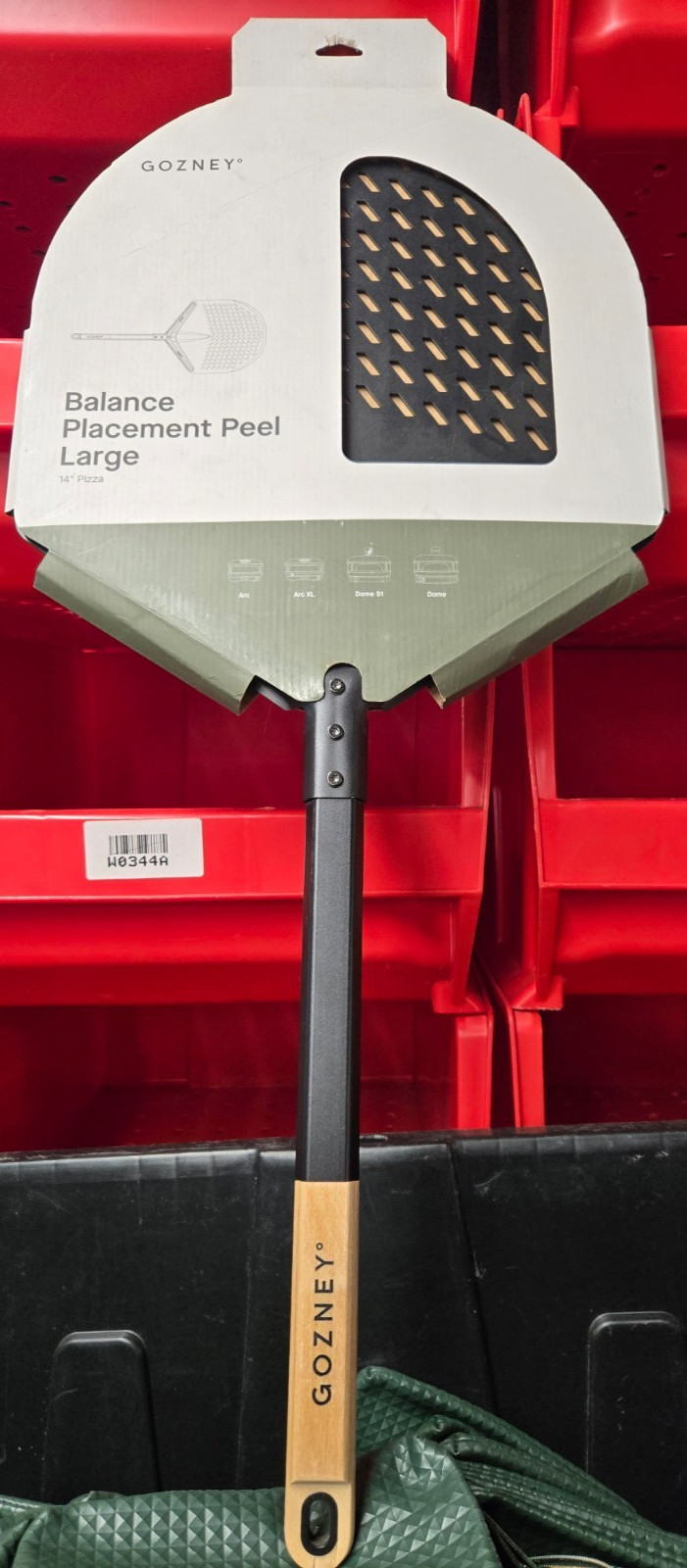 Gozney Pizza Peel 14" , Balance Placement Aluminum blade & Wood Handle